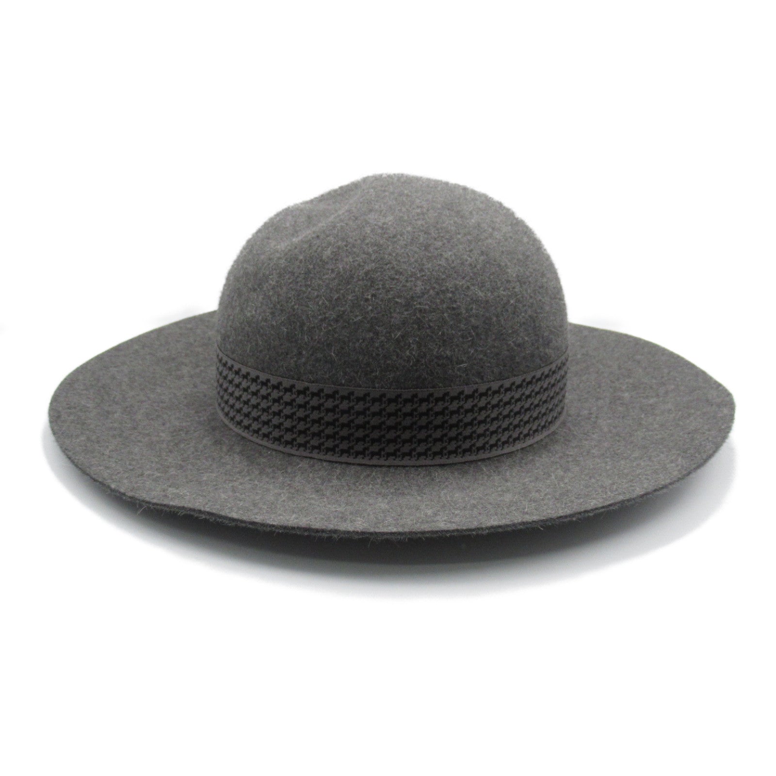 Hermes Fedora Hat Betty Rabbit Felt Gray