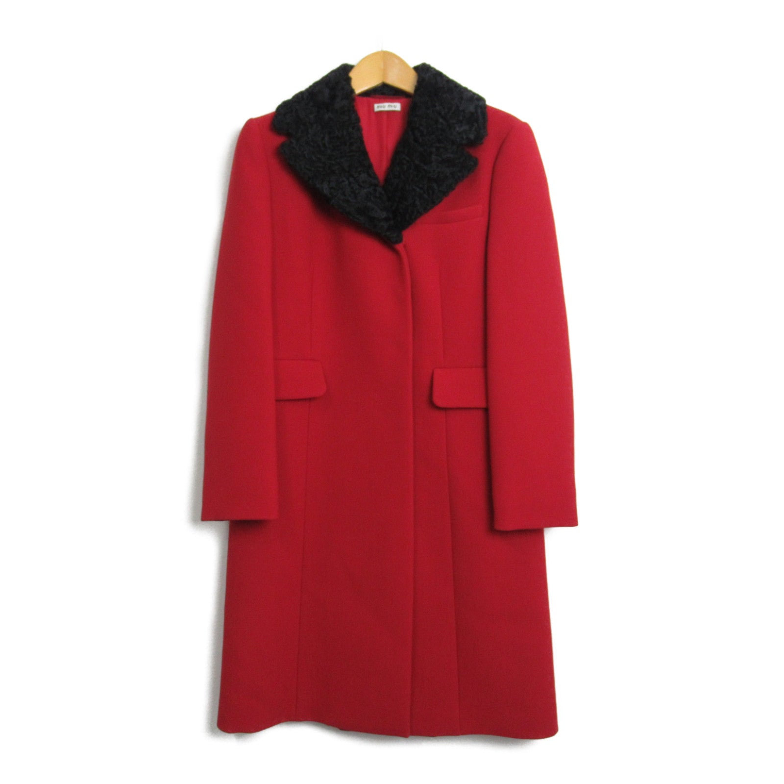 Miu Miu Wool Coat Outerwear Red