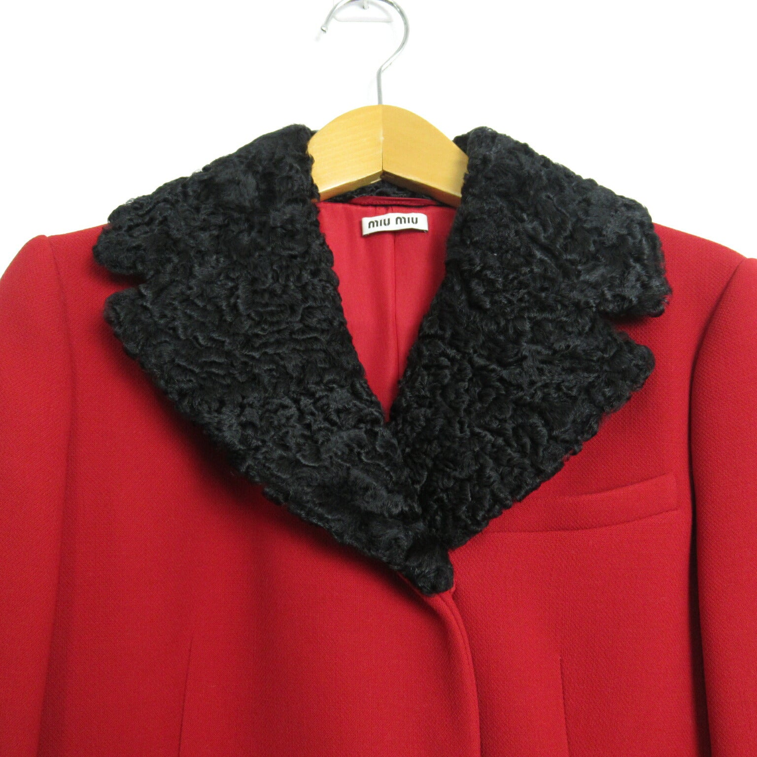 Miu Miu Wool Coat Outerwear Red