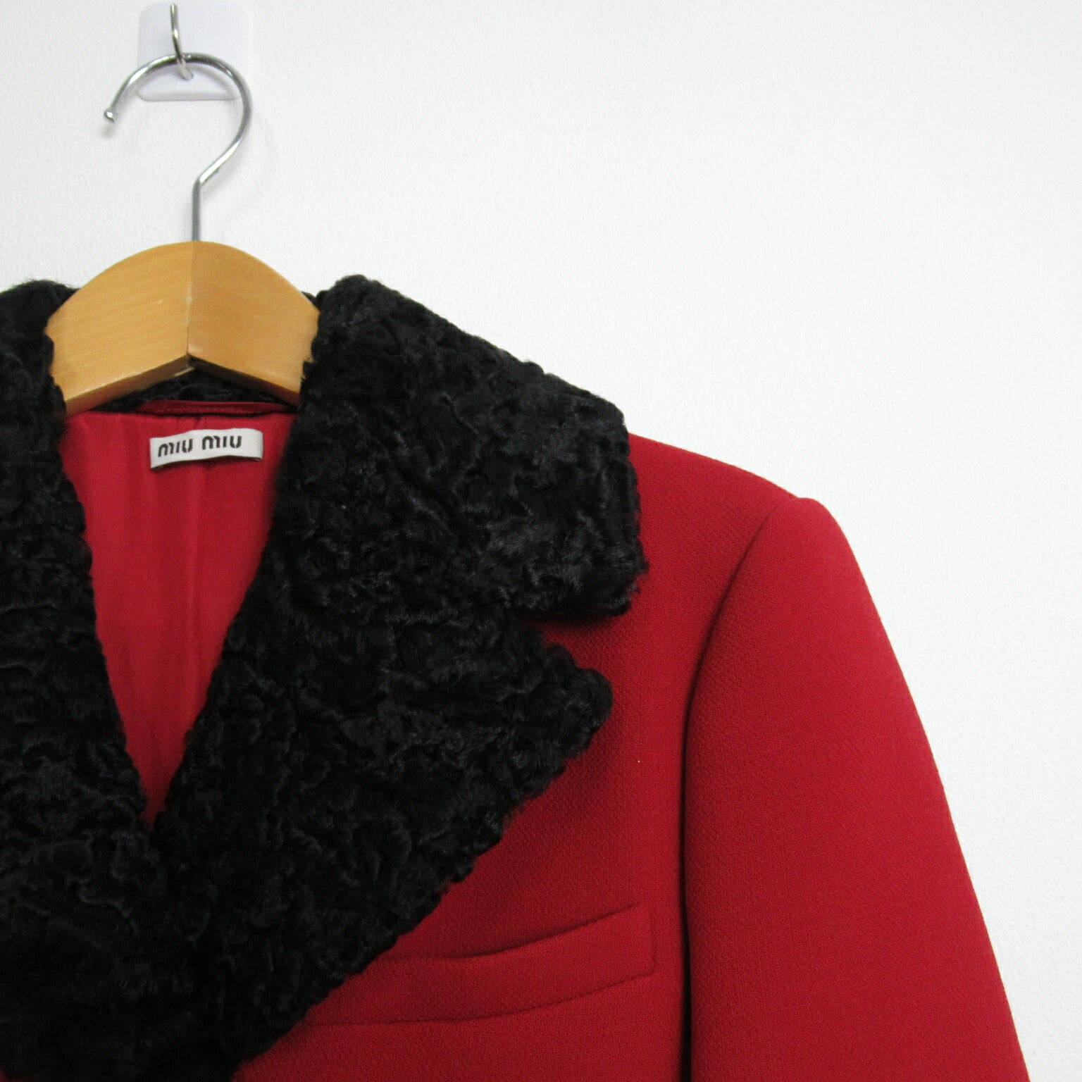 Miu Miu Wool Coat Outerwear Red