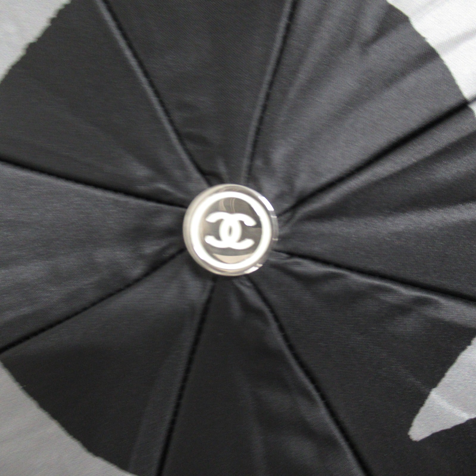 Chanel Nylon Folding Umbrella Gray