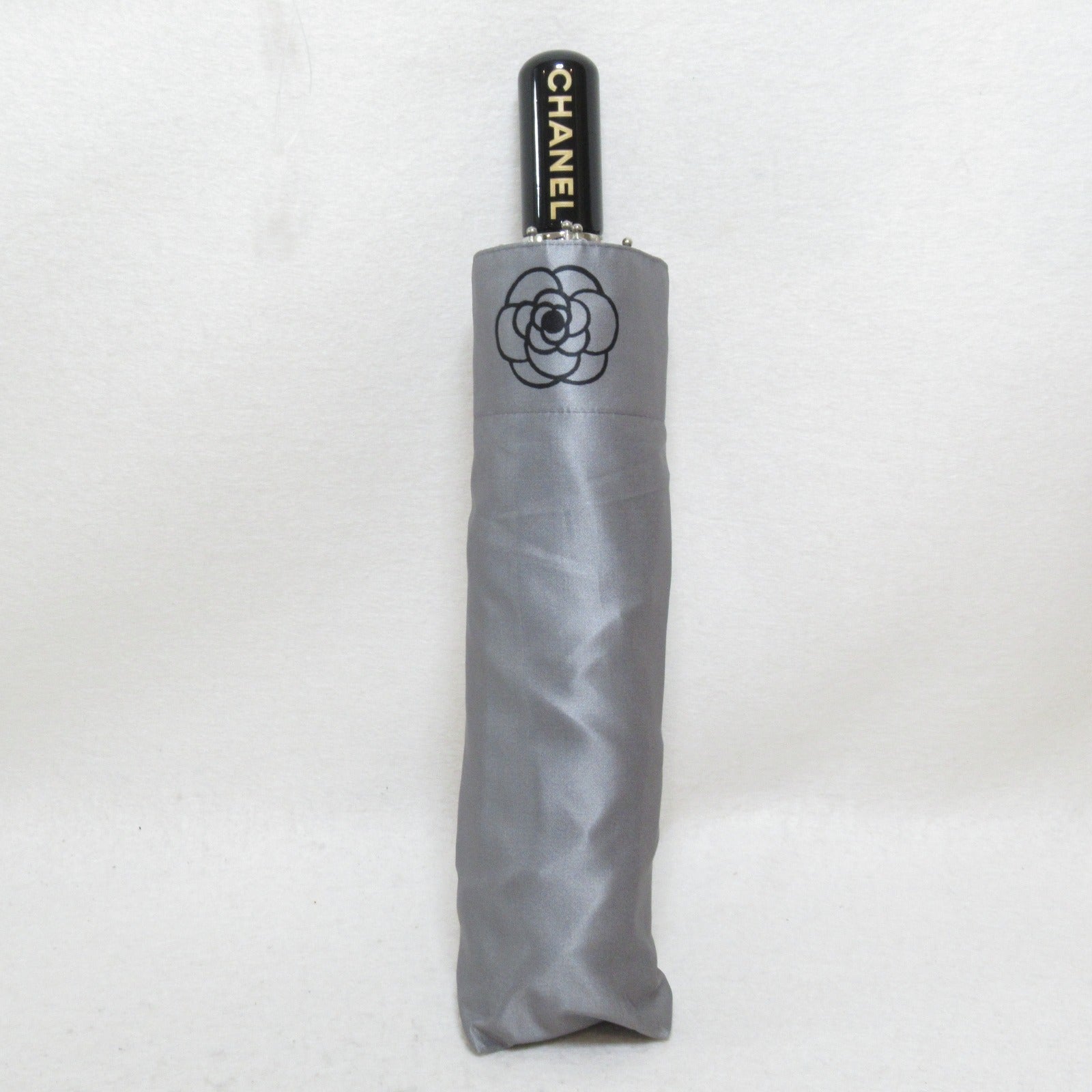 Chanel Nylon Folding Umbrella Gray