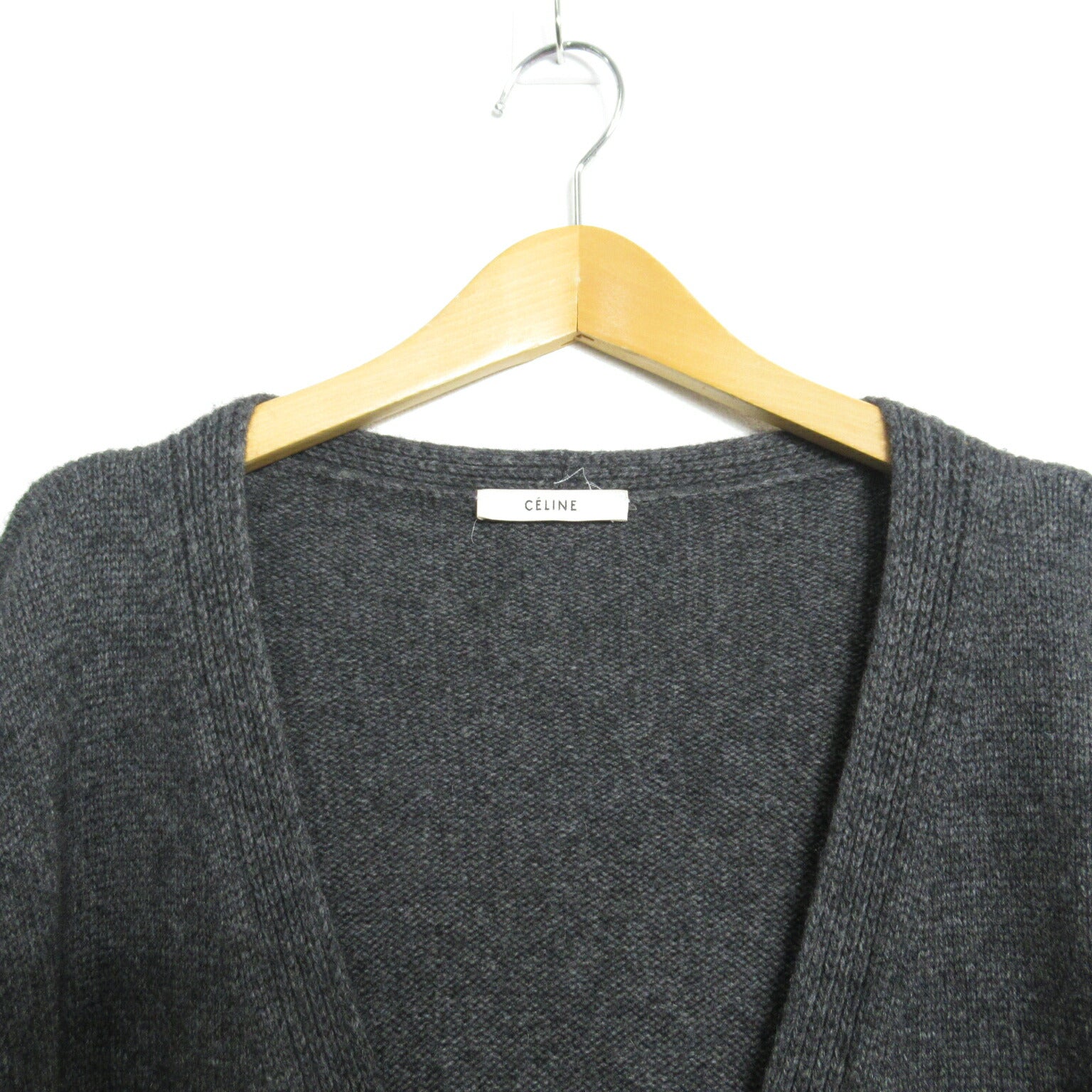 Celine Wool Cardigan Gray S