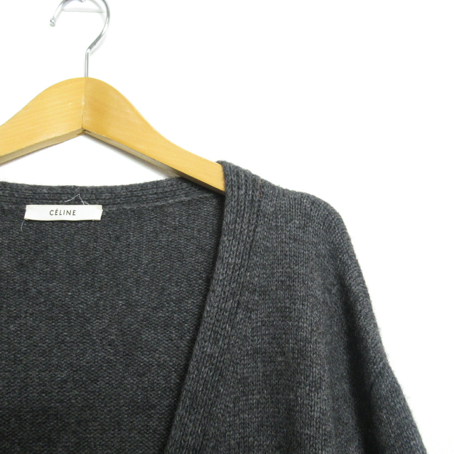 Celine Wool Cardigan Gray S