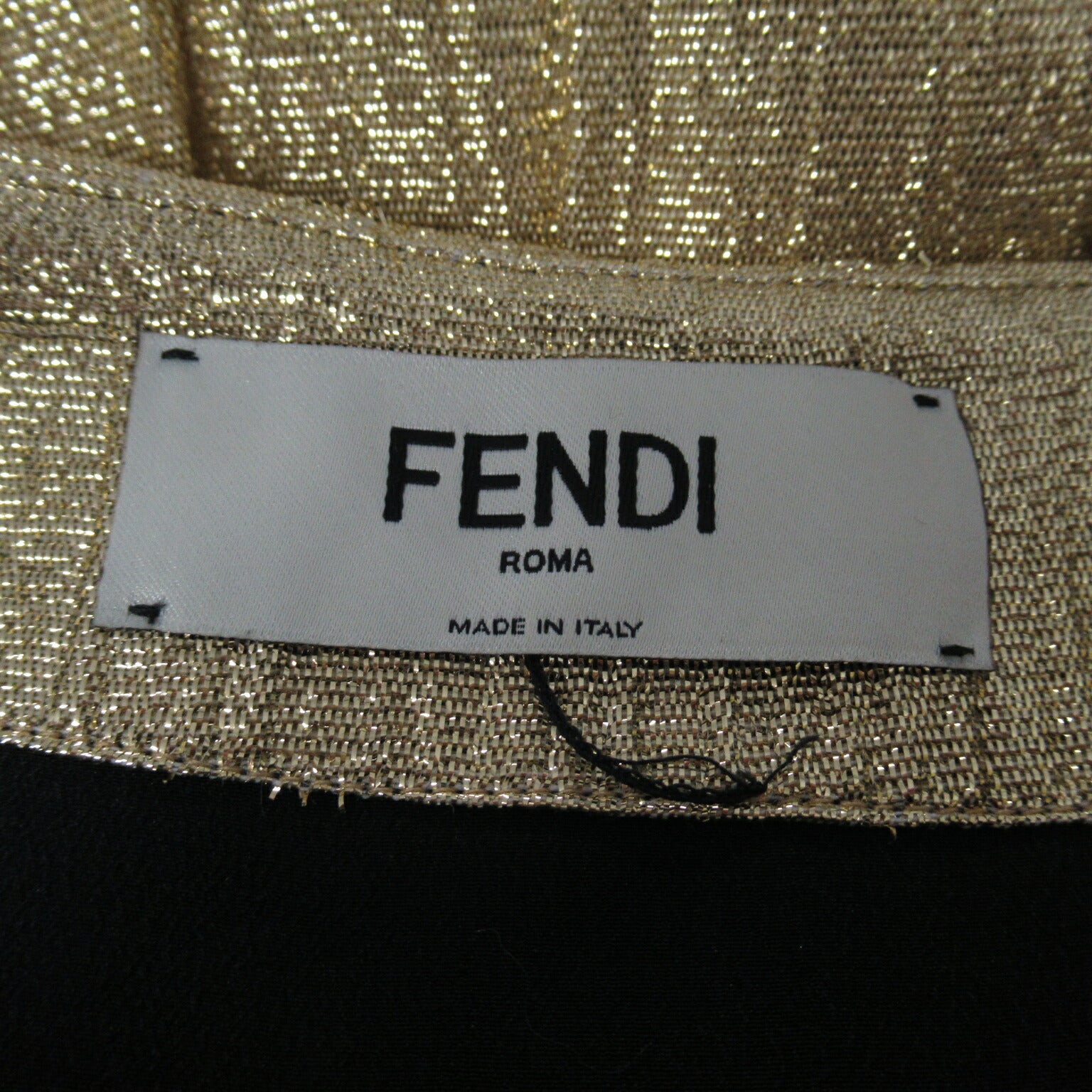 Fendi Wool Long Skirt Gold 40