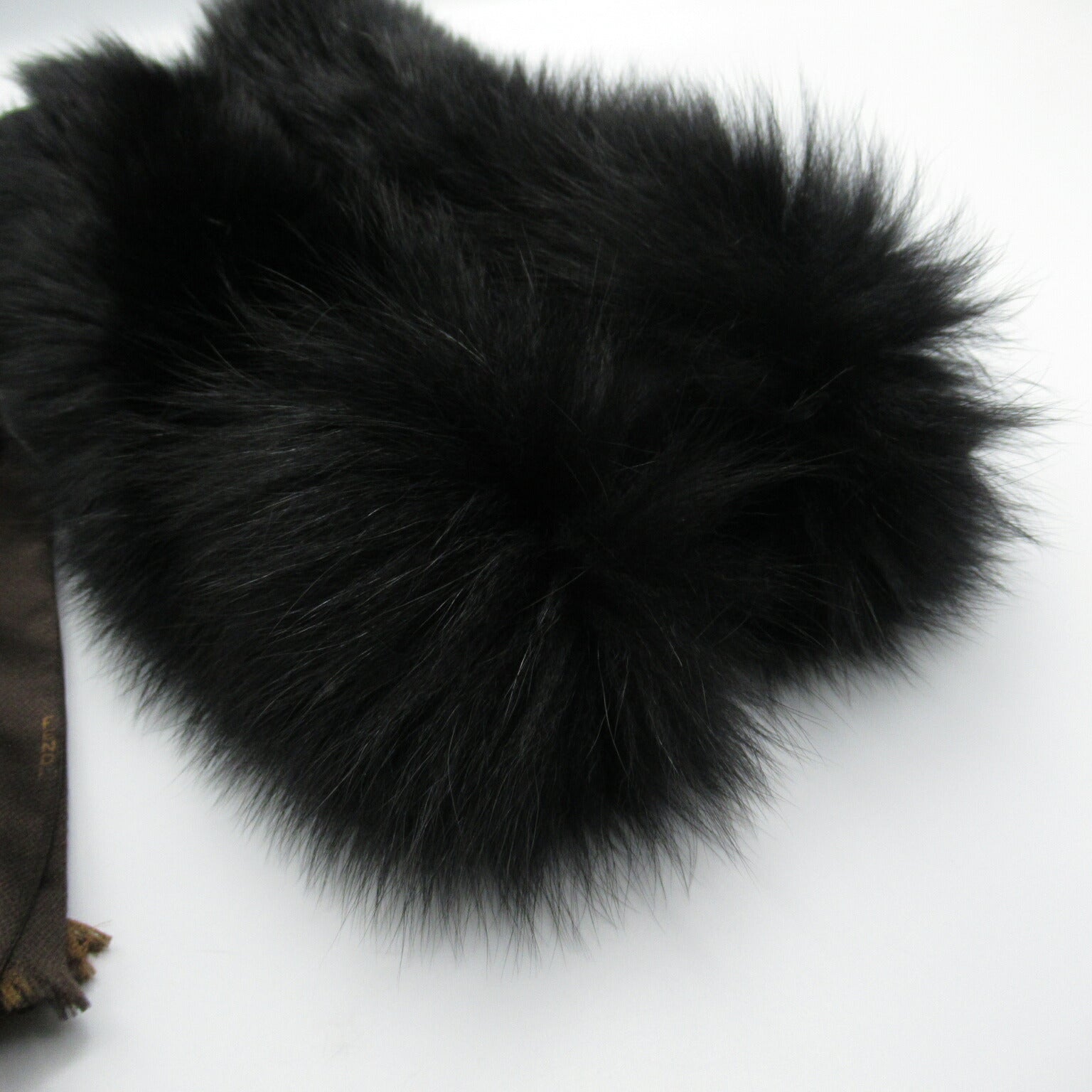 Fendi Silk Lapin Fur Pequin Scarf