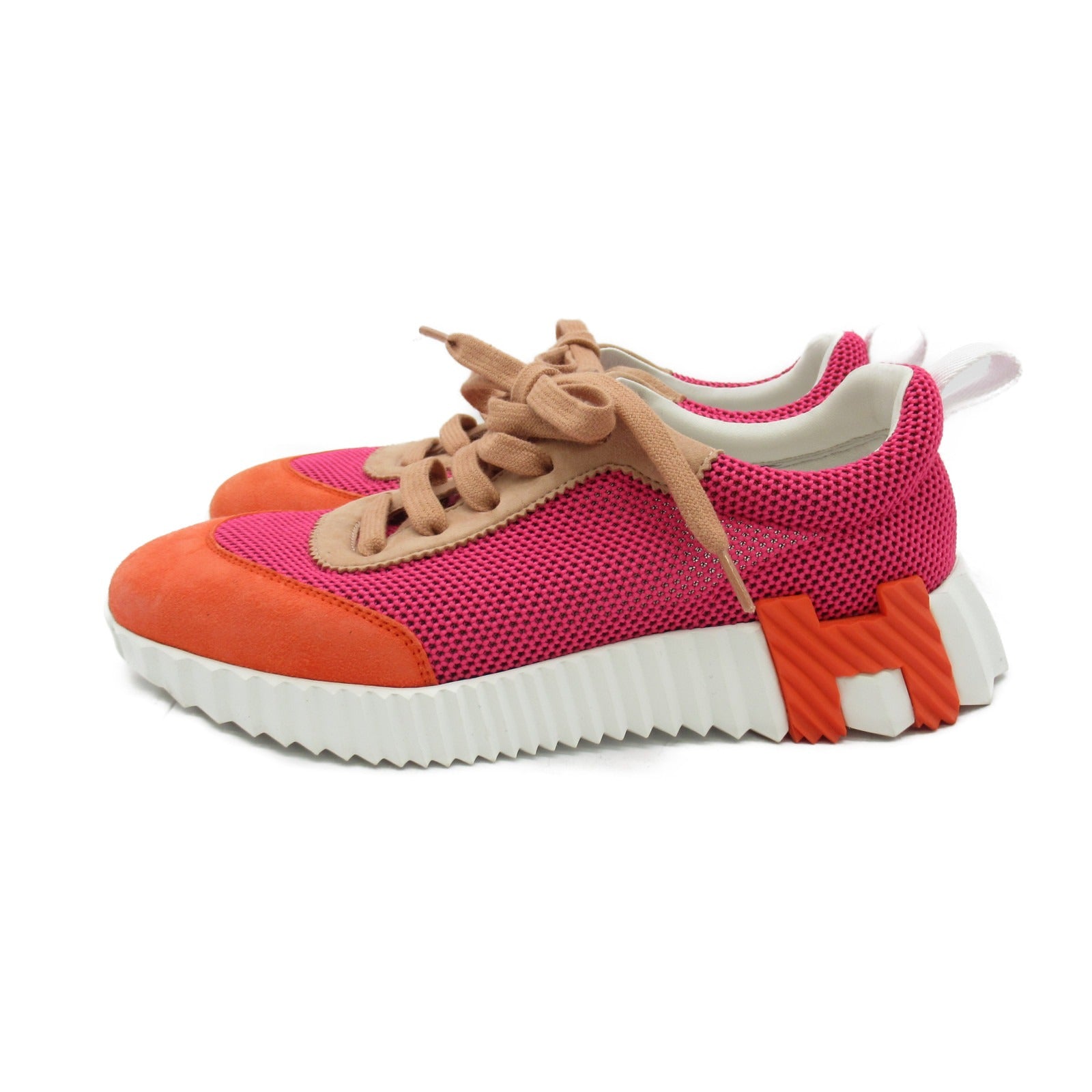 Hermes Canvas Sneakers Pink