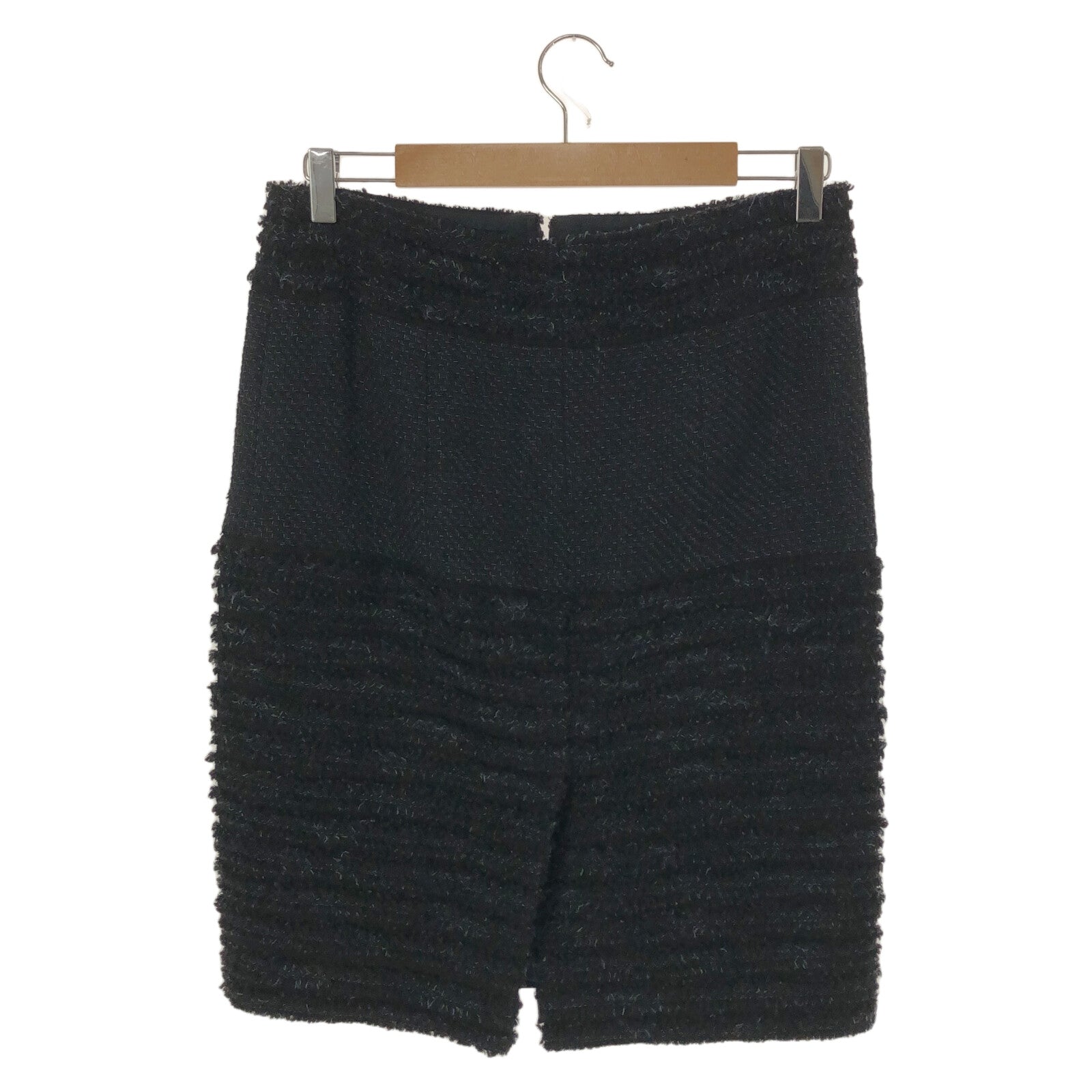 Chanel Wool Skirt Black P44288V32666