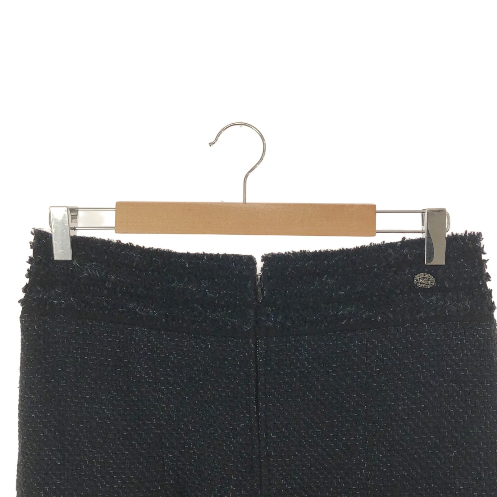 Chanel Wool Skirt Black P44288V32666