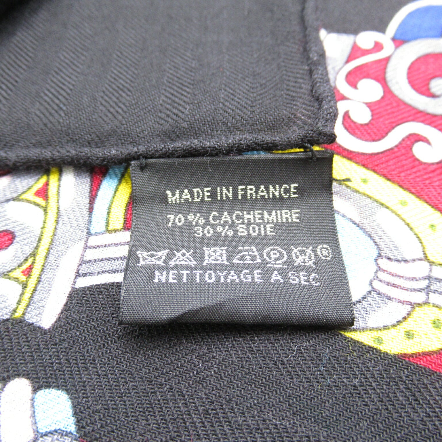 Hermes Cashmere Scarf Black