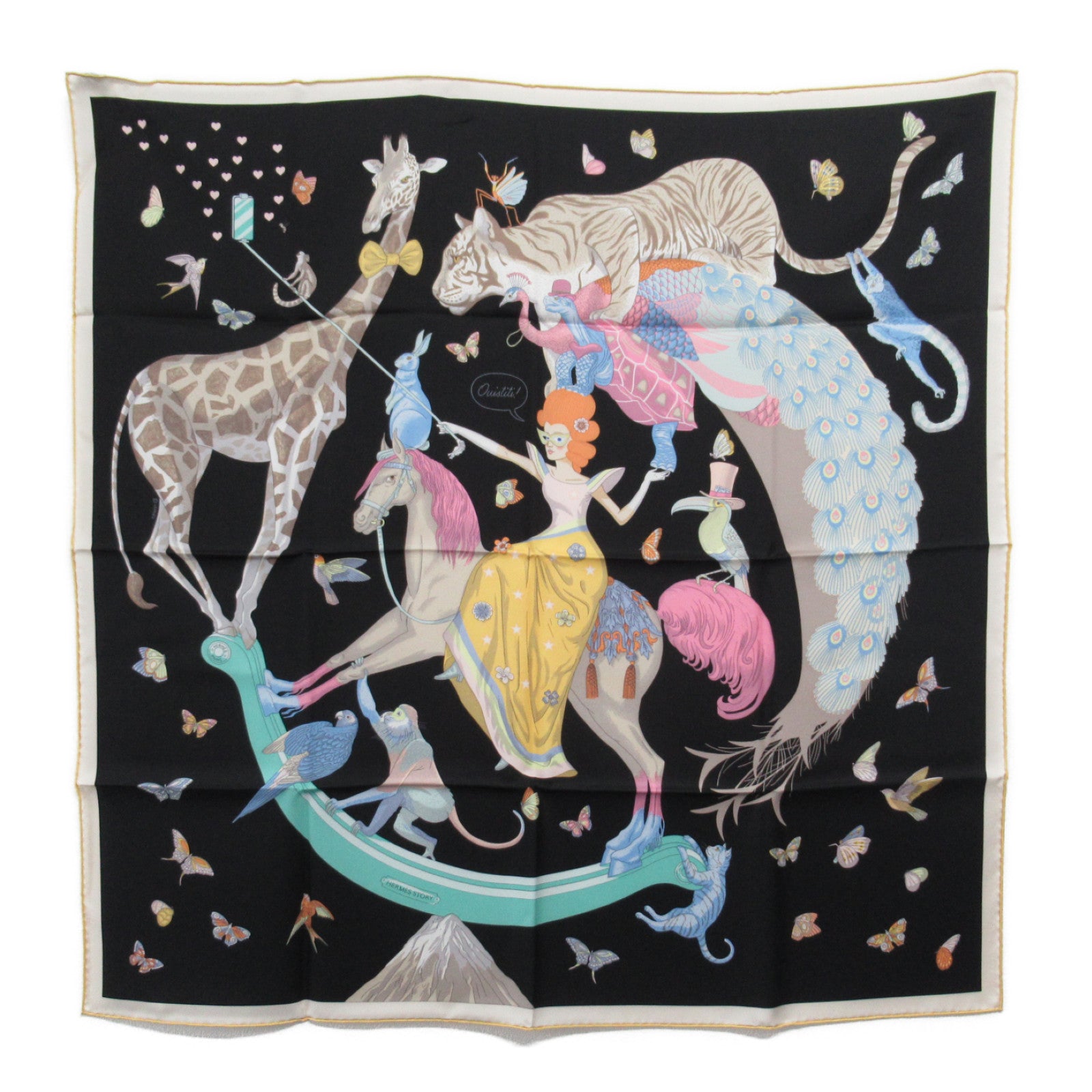 Hermes Carre 90 Hermes Story Silk Scarf  Canvas Scarf in Great Condition