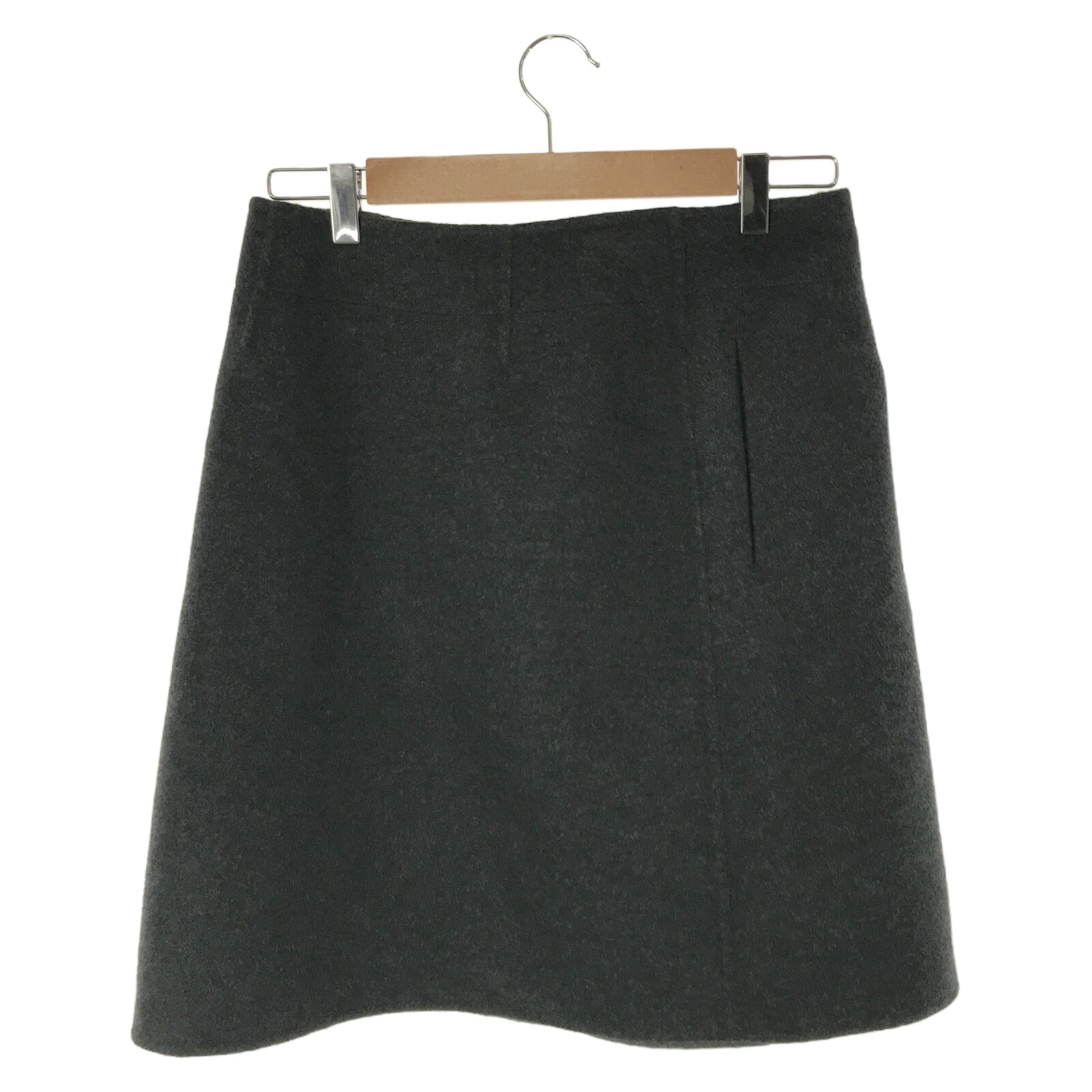 Loro Piana Cashmere Wrap Skirt Gray