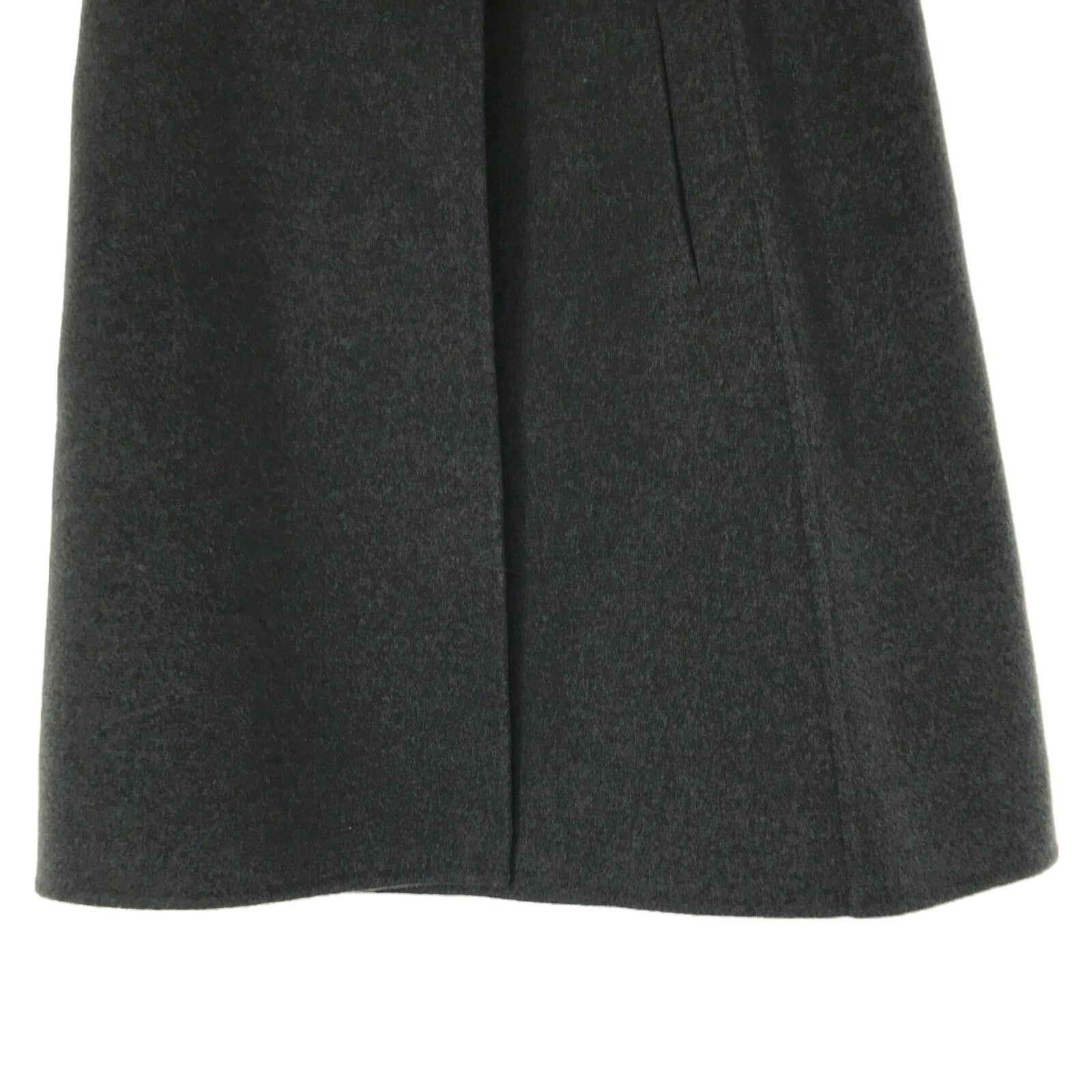 Loro Piana Cashmere Wrap Skirt Gray