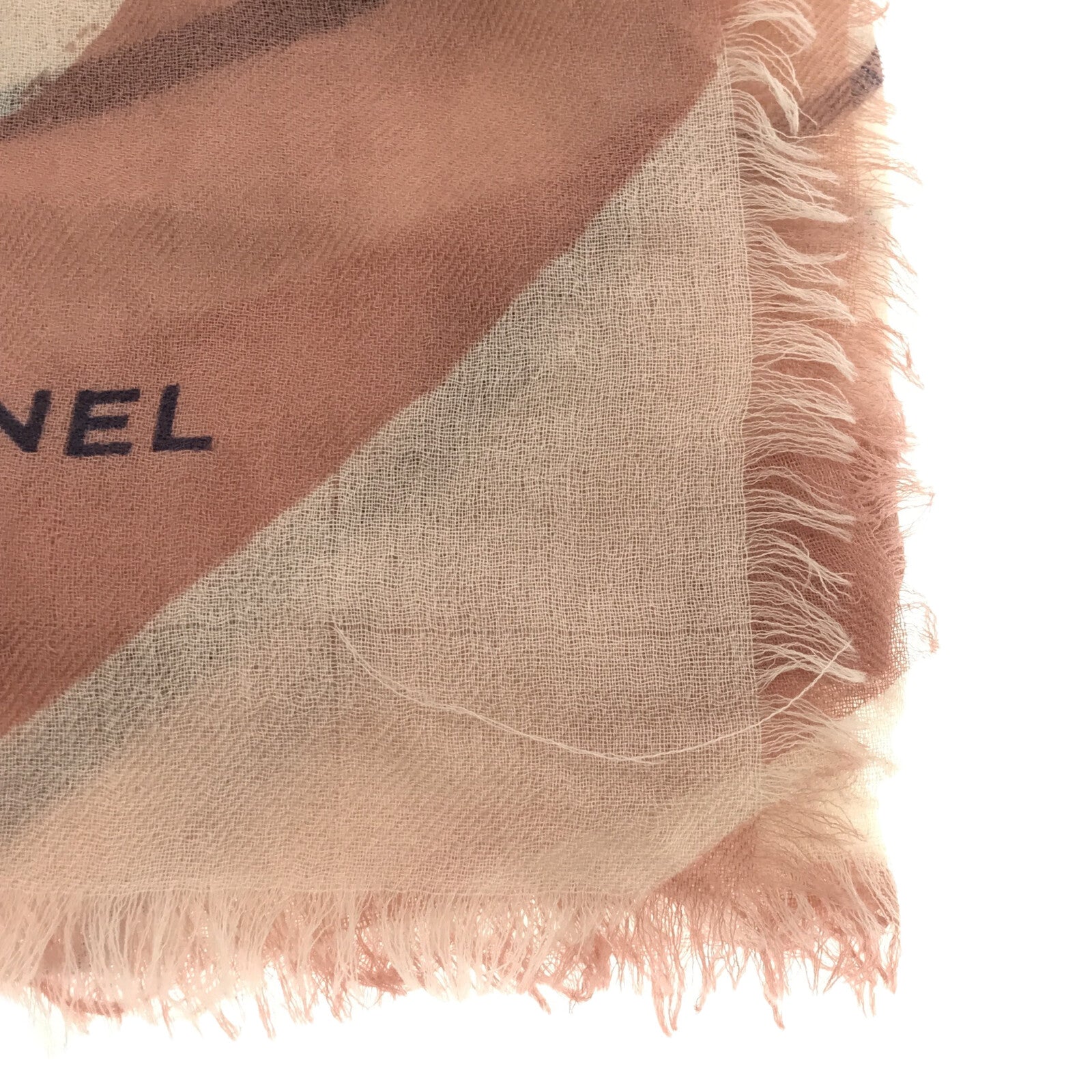 Chanel Logo Cashmere Shawl  Canvas Shawl in Great Condition