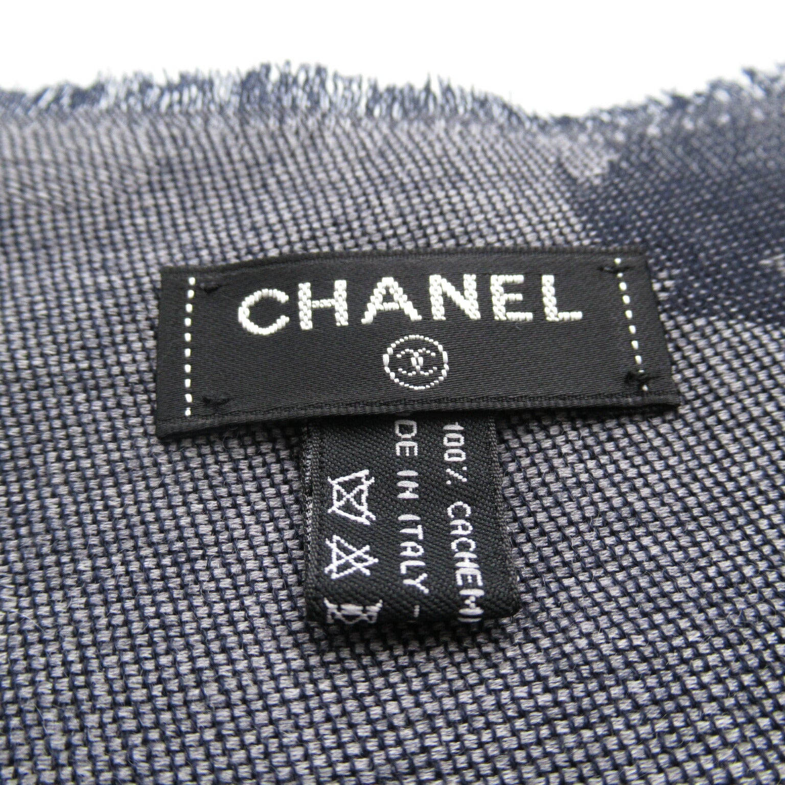 Chanel Cashmere Scarf Navy