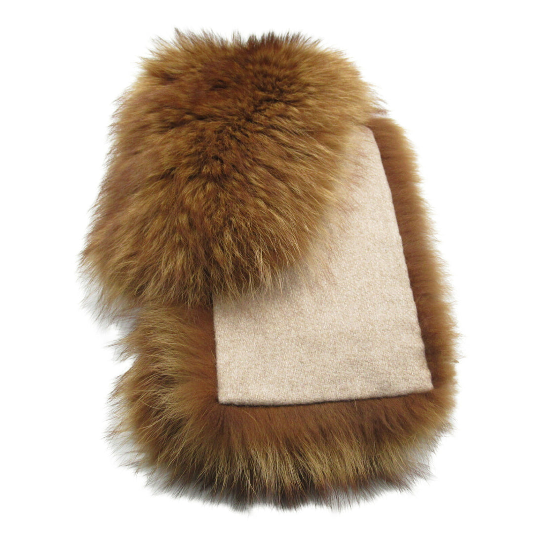 Loro Piana Cashmere Raccoon Fur Scarf