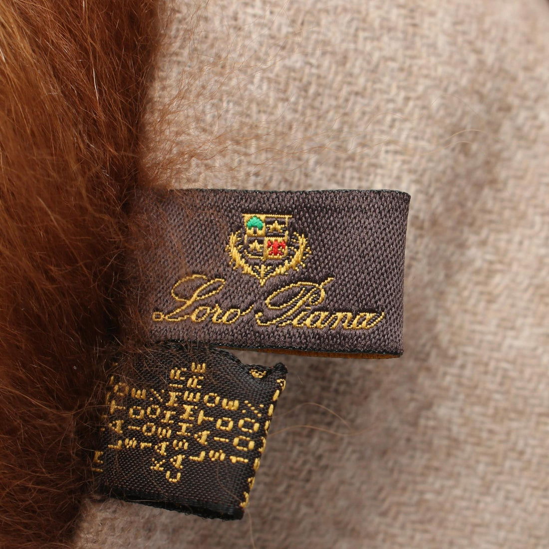 Loro Piana Cashmere Raccoon Fur Scarf