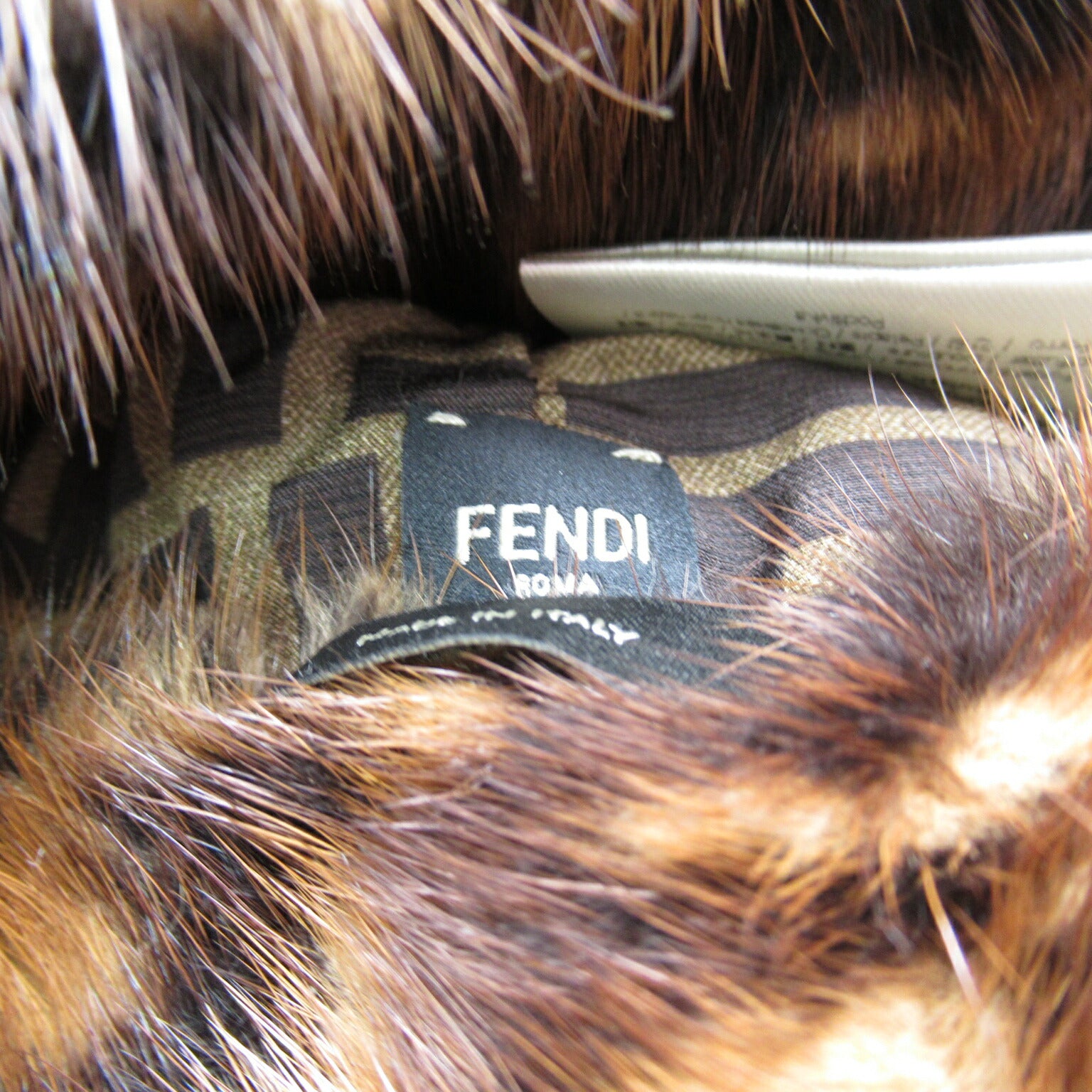 Fendi Mink Hat Brown Used