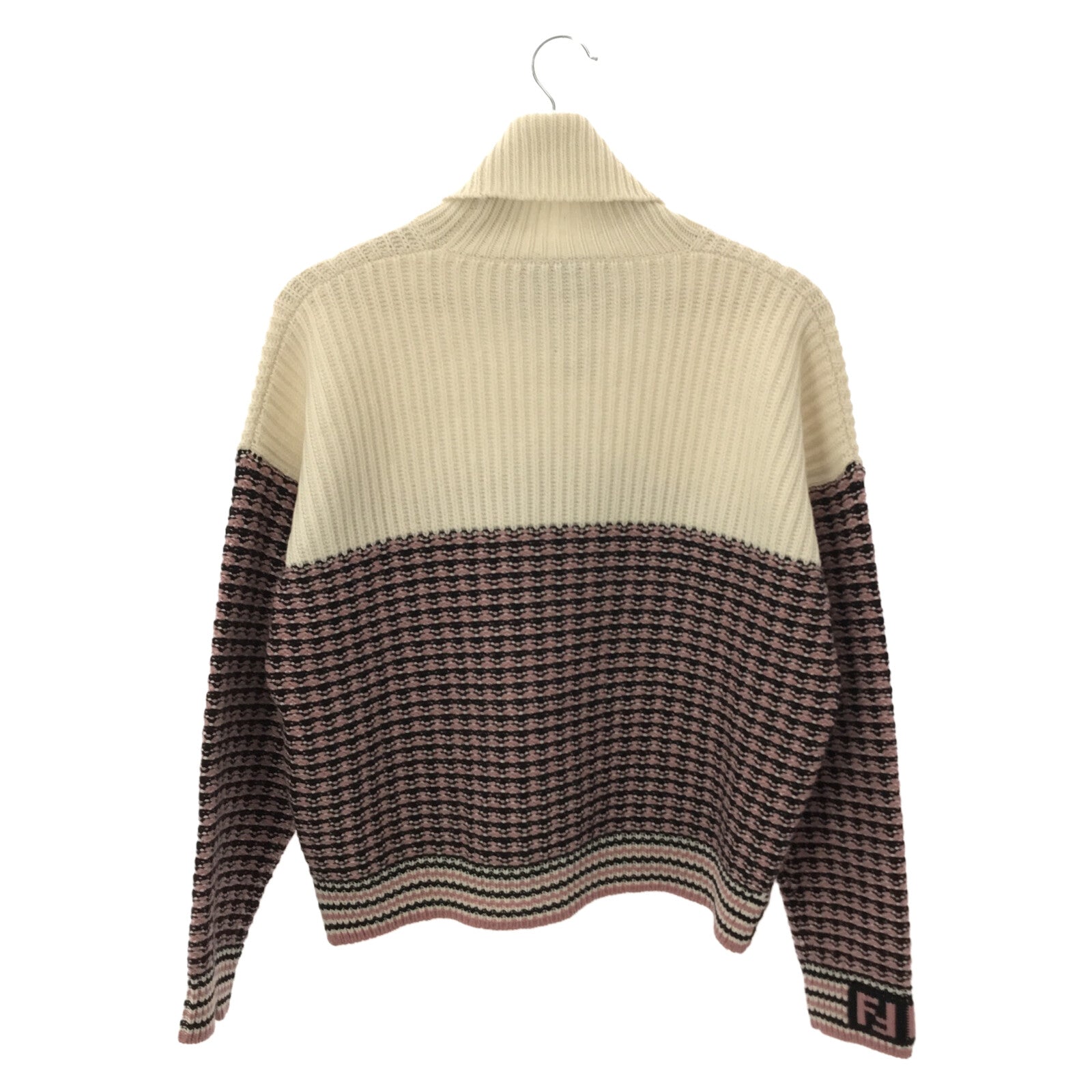 Fendi Wool Turtleneck Sweater Pink