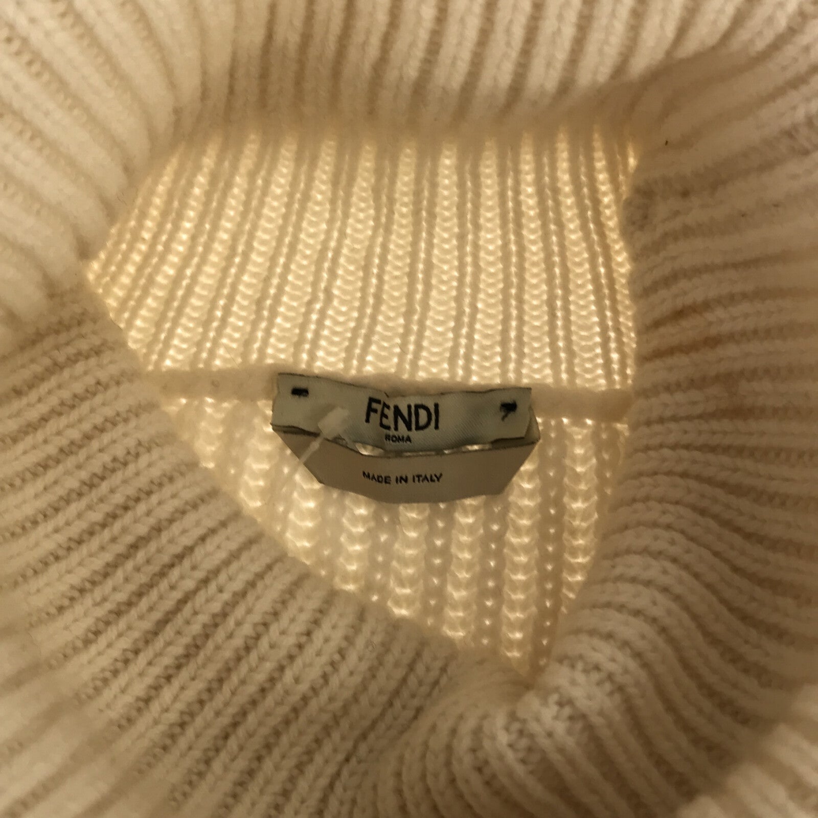 Fendi Wool Turtleneck Sweater Pink