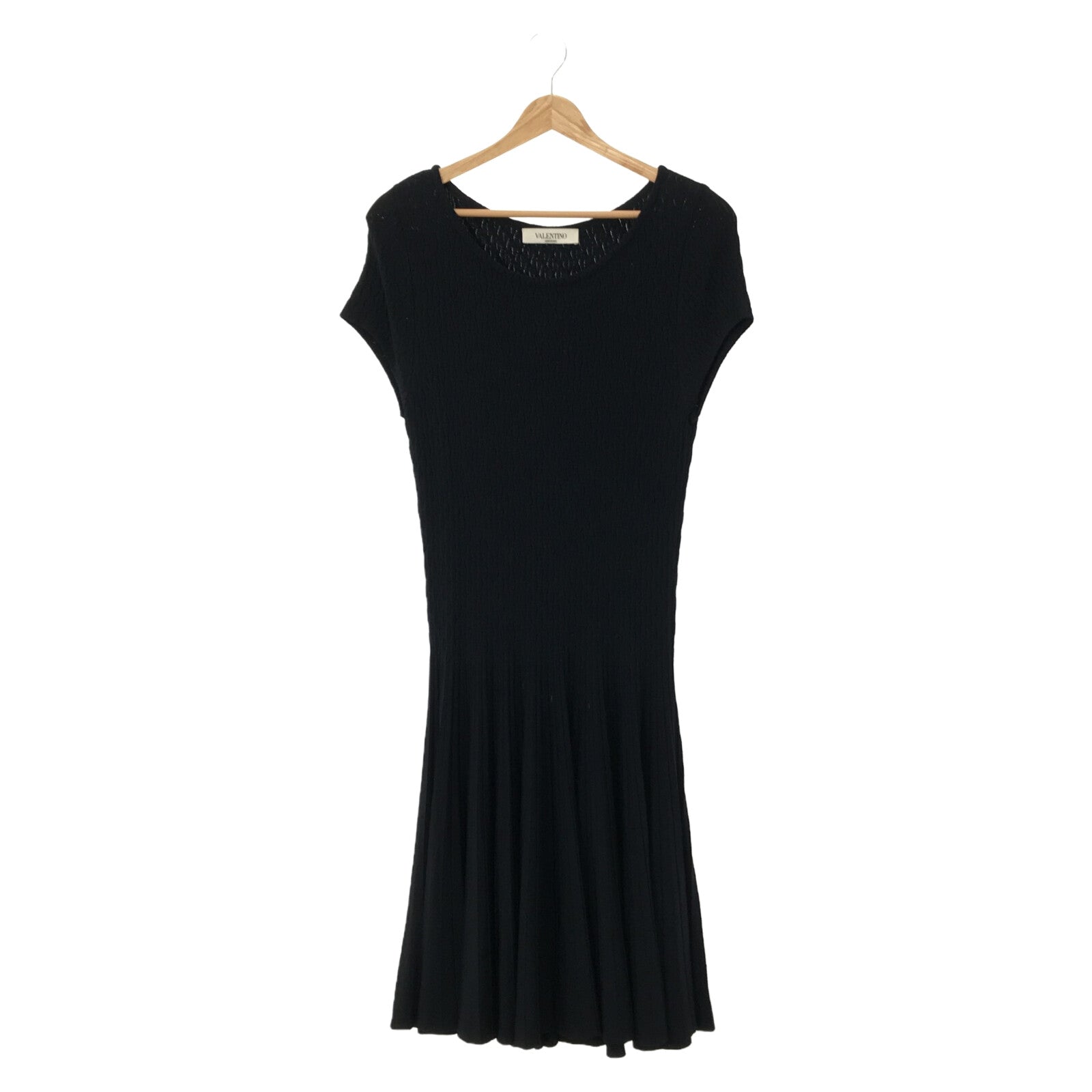 Valentino Rayon Knit Dress Navy