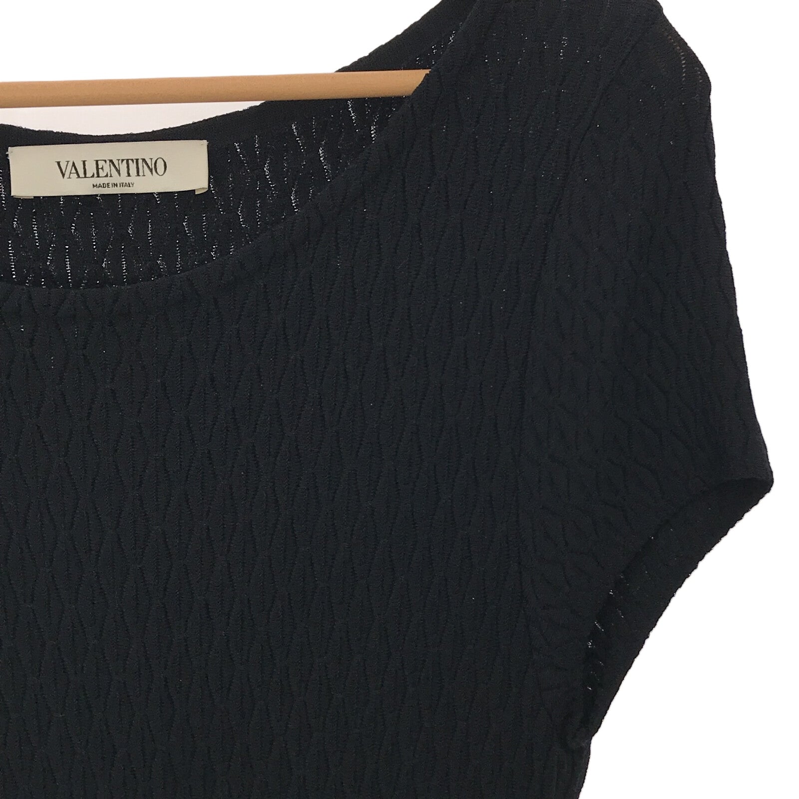 Valentino Rayon Knit Dress Navy