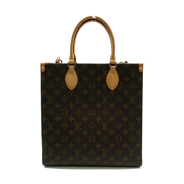Louis Vuitton Monogram Sac Plat PM Canvas Tote Bag M46263 in Excellent condition