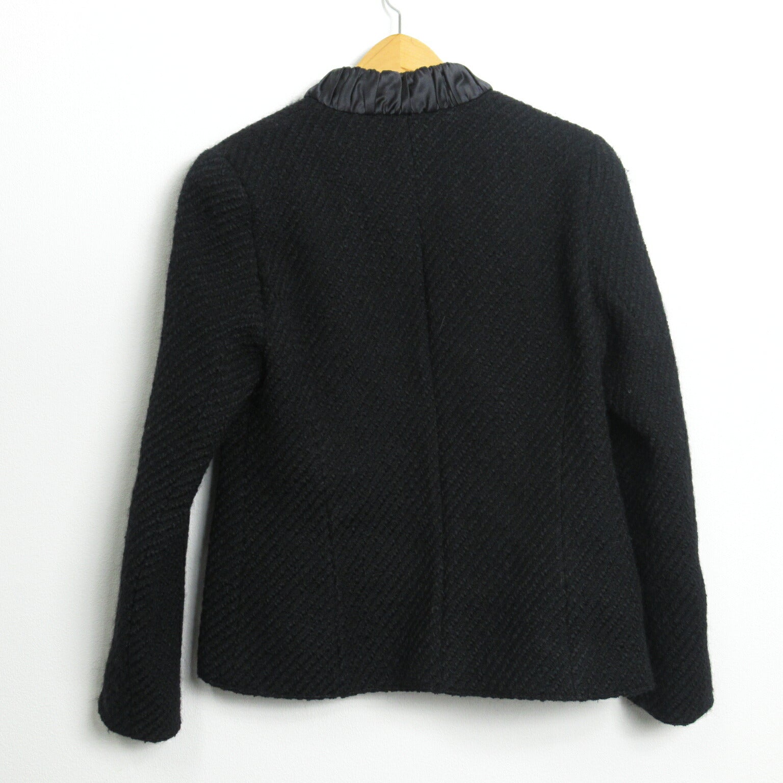 Valentino Wool Tweed Jacket Black