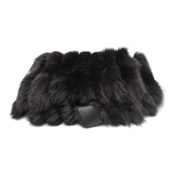 Max Mara Silk Fox Fur Stole Scarf