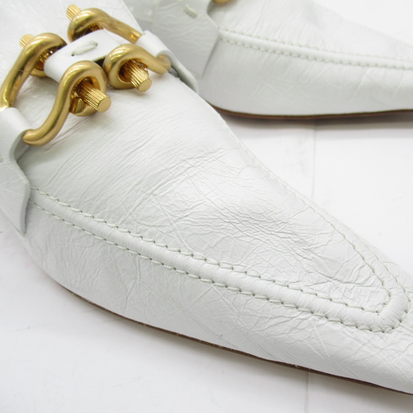 Bottega Veneta Leather Loafers White