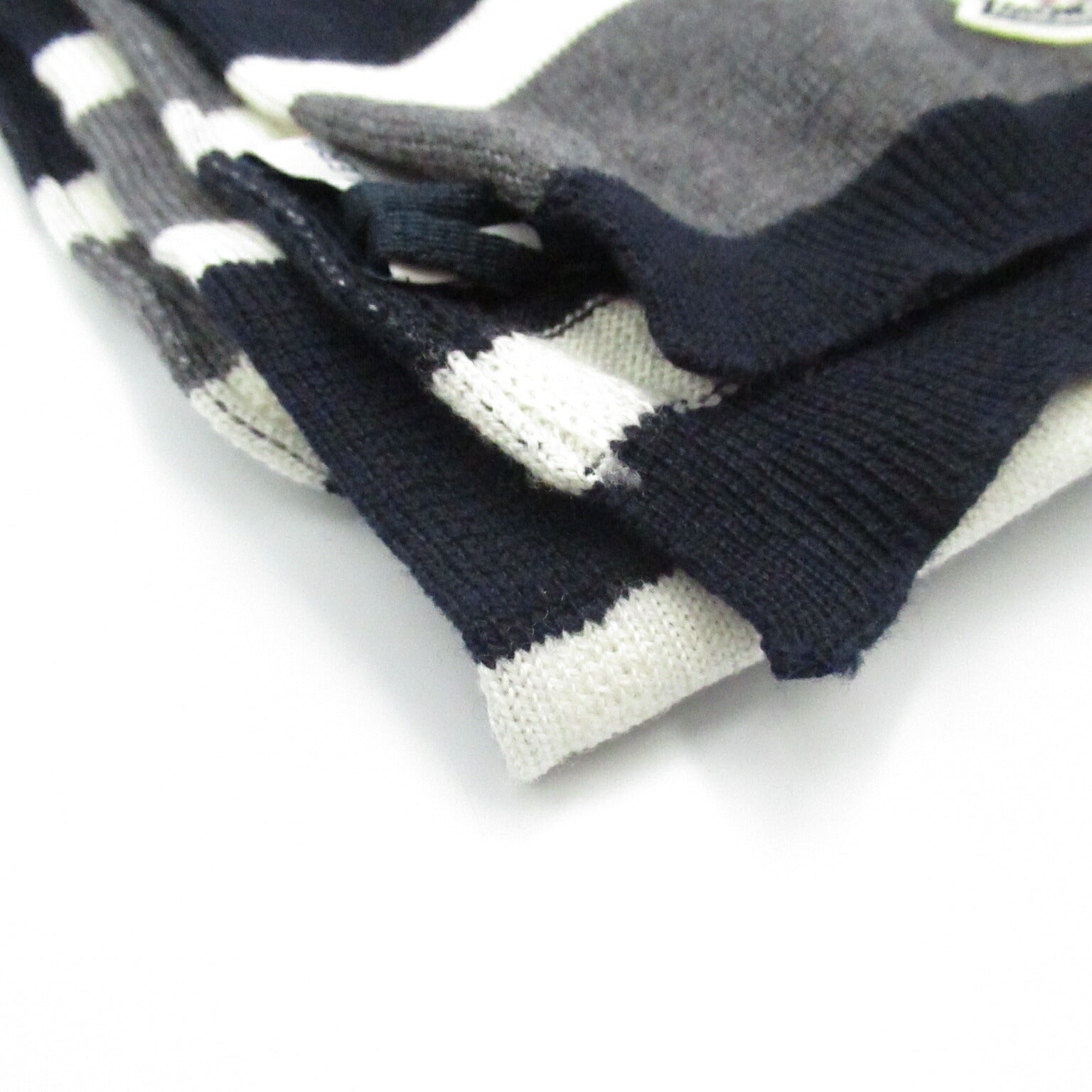 Moncler Wool Scarf Navy Unisex