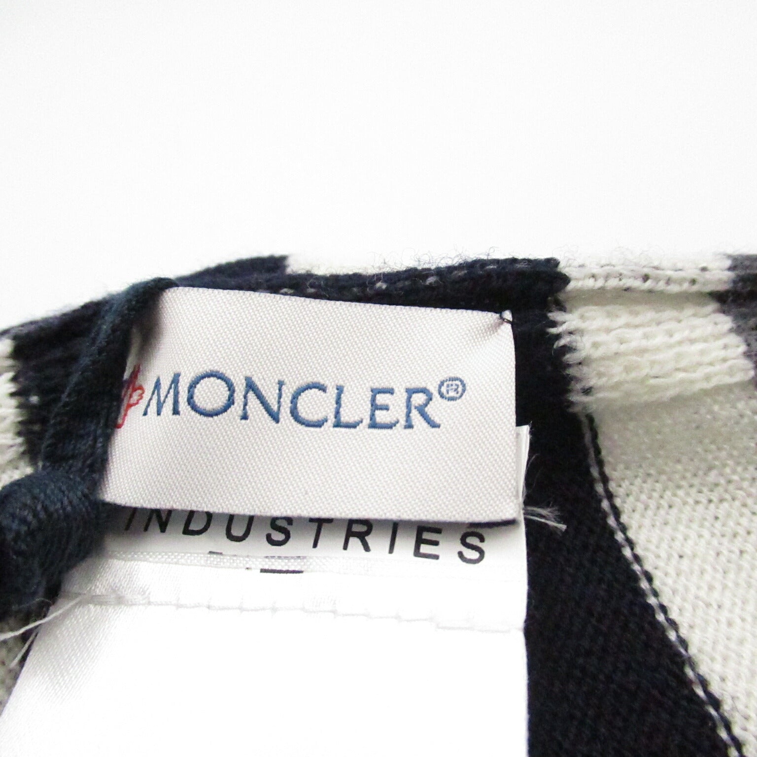 Moncler Wool Scarf Navy Unisex