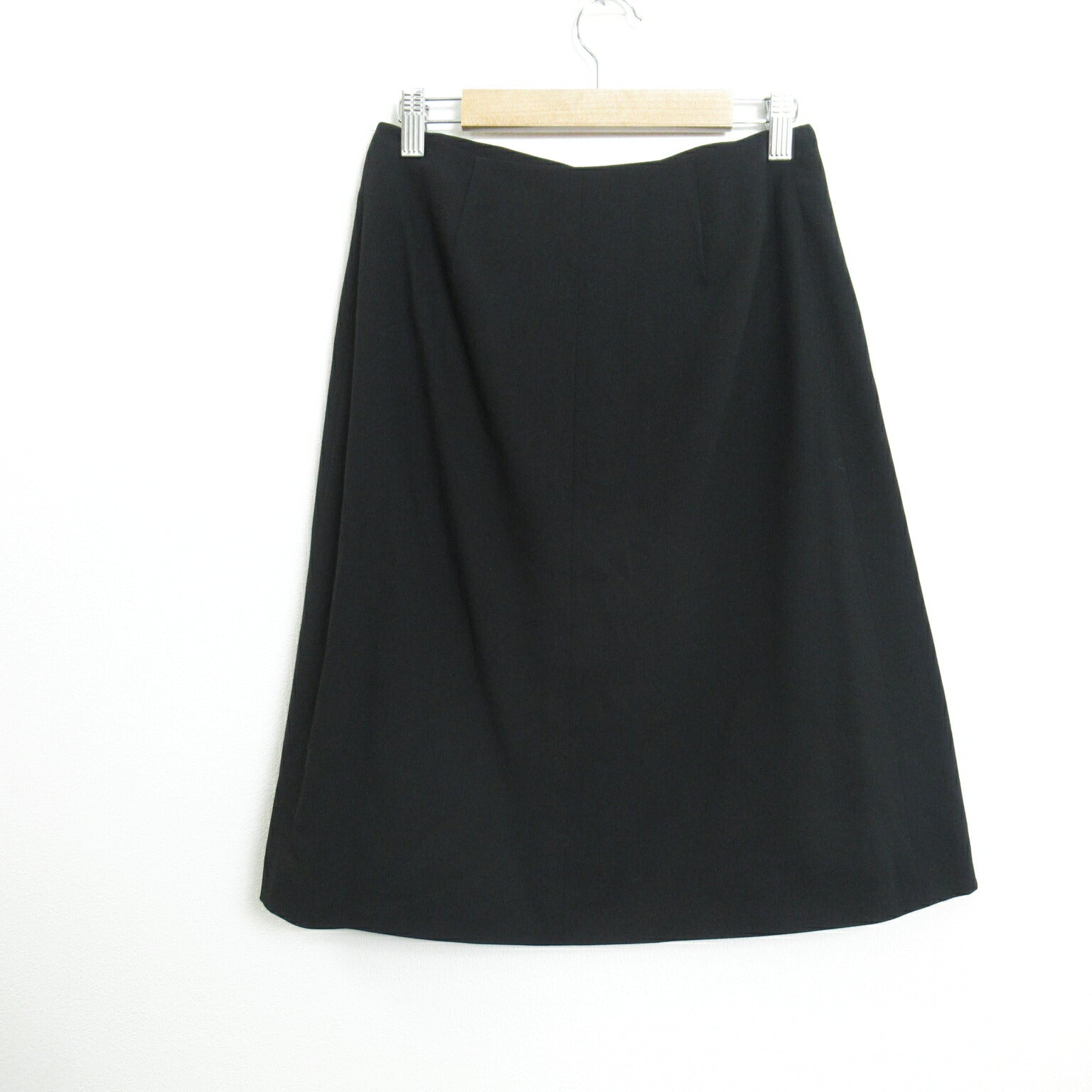 Hermes Wool Skirt Black Used