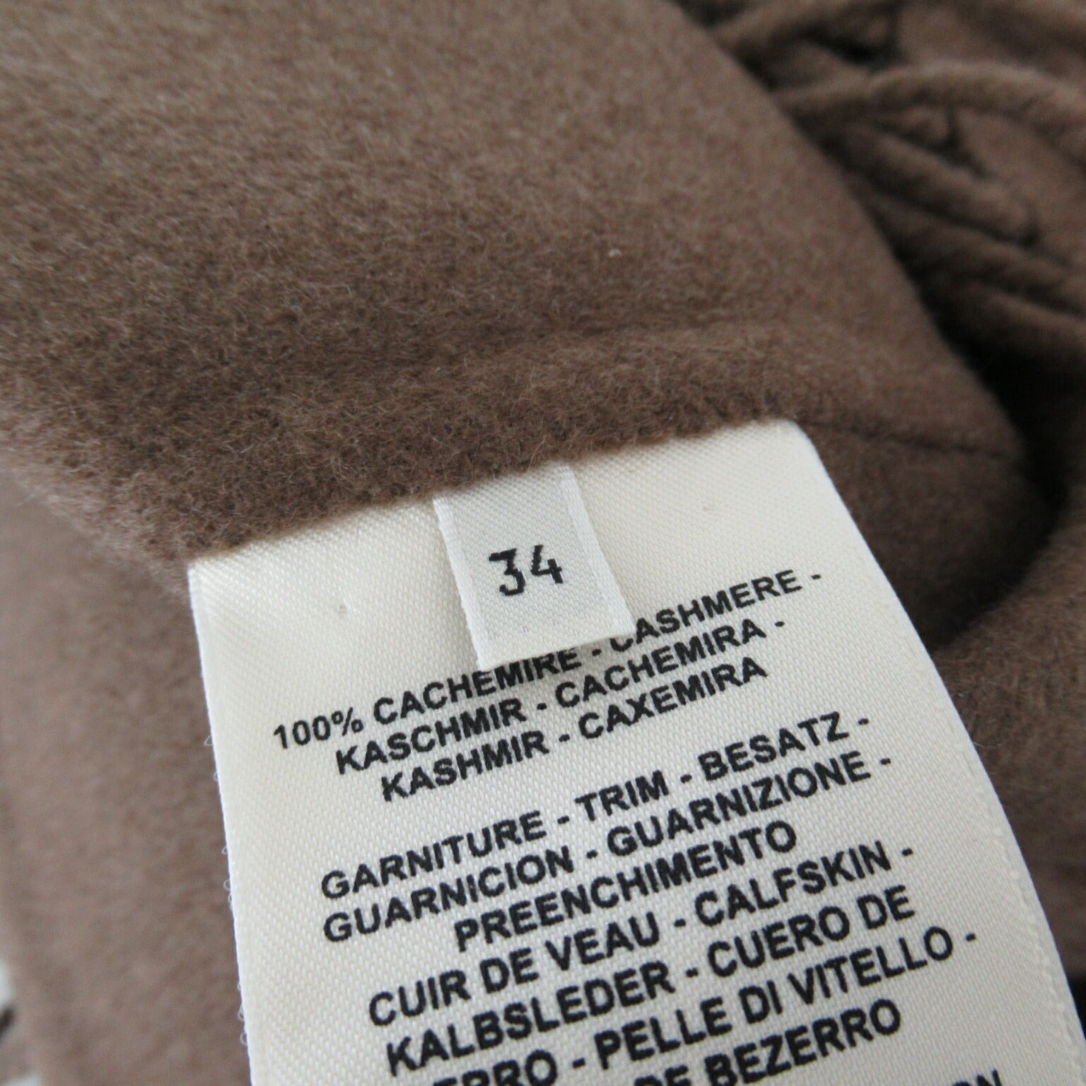 Hermes Cashmere Skirt Brown