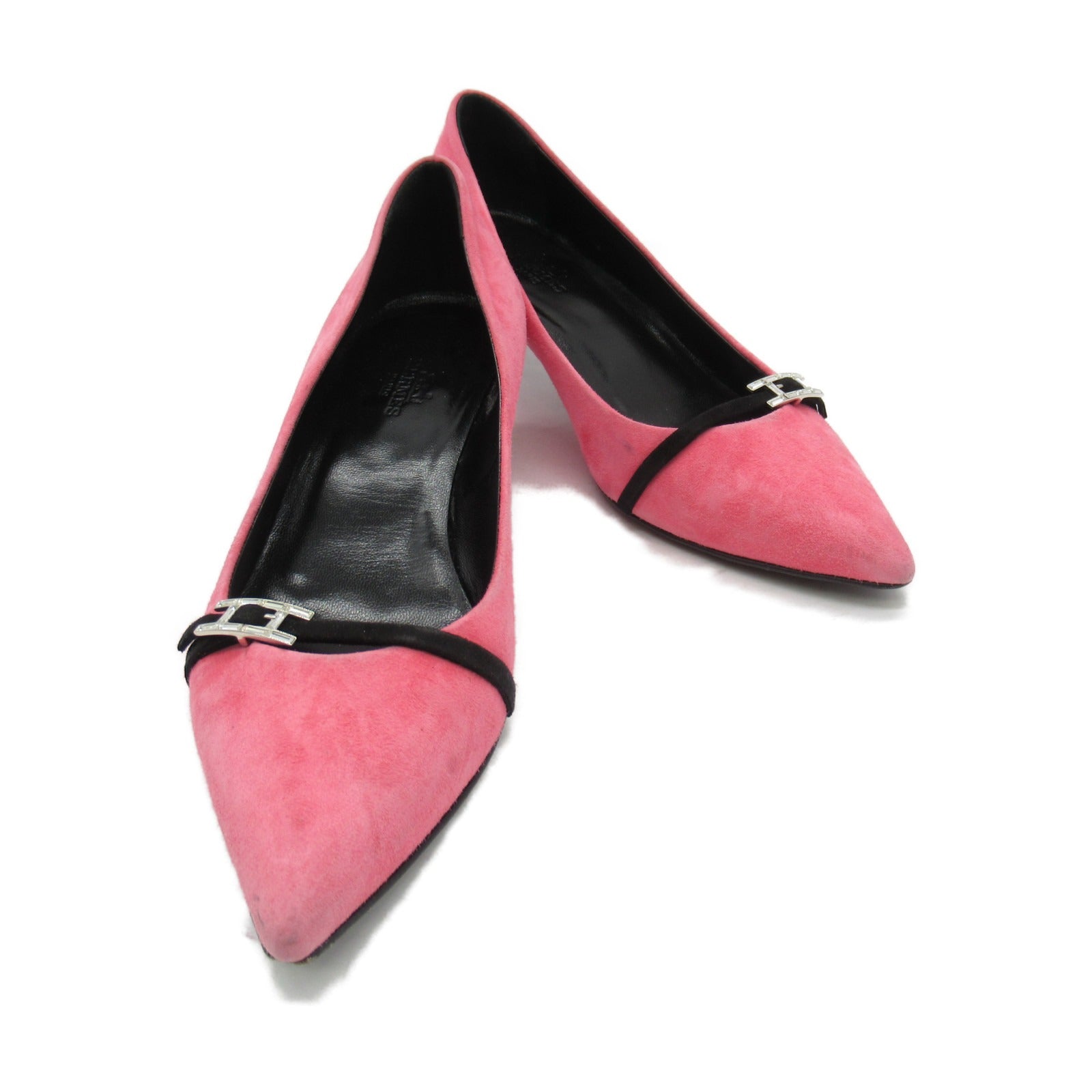 Hermes Suede Pink Pumps Women