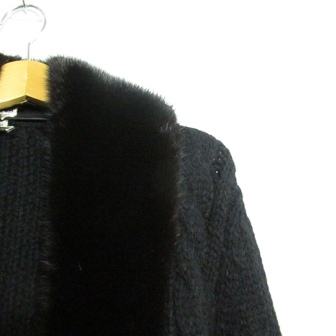 Hermes Cashmere Mink Cardigan with Belt