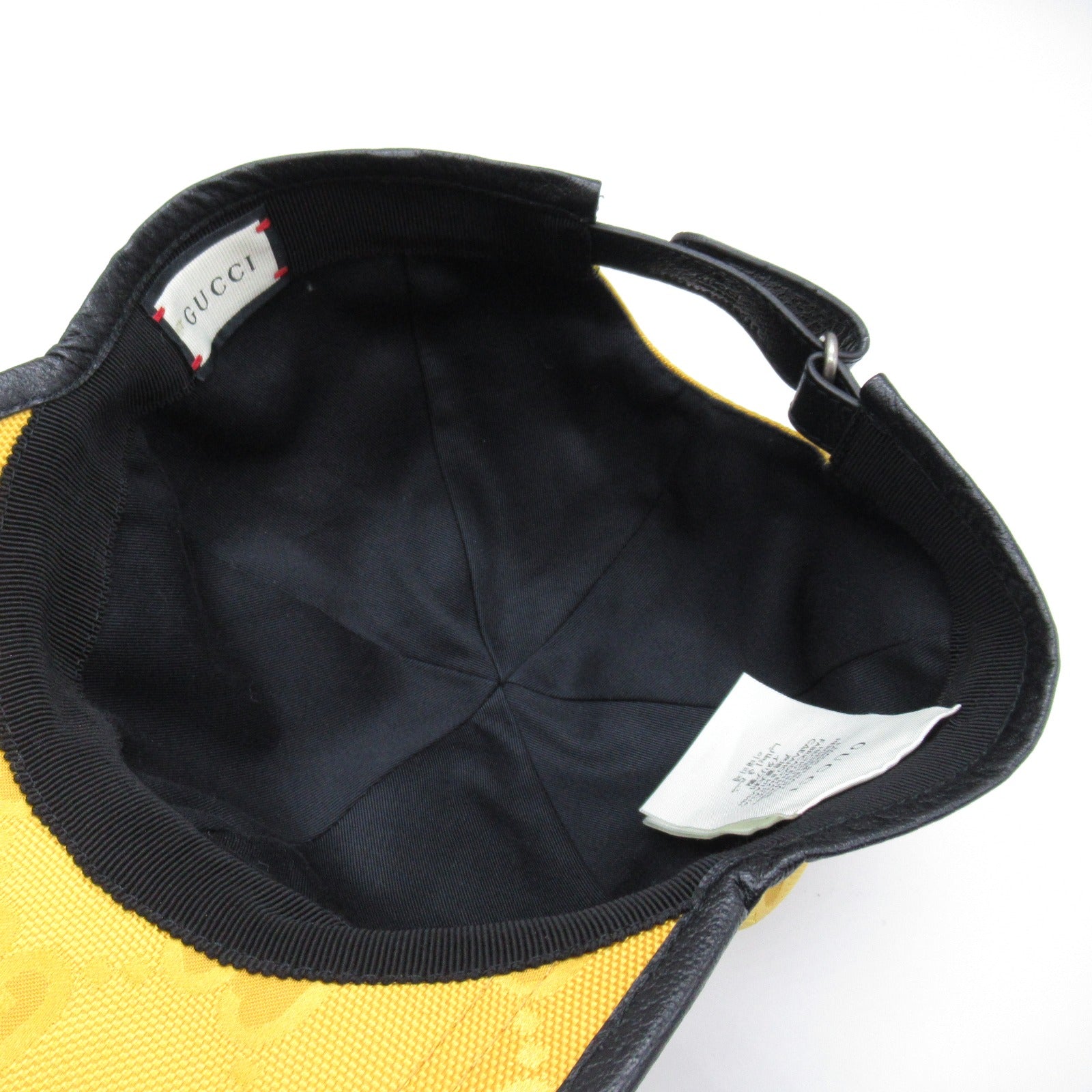 Gucci Nylon Cap Hat Gold/Black Unisex