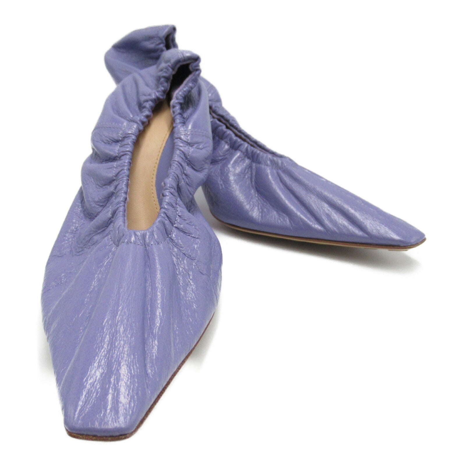 Bottega Veneta Leather Purple Pumps