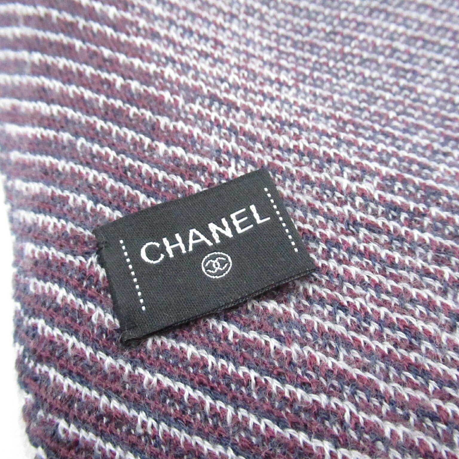 Chanel Cashmere Scarf Purple