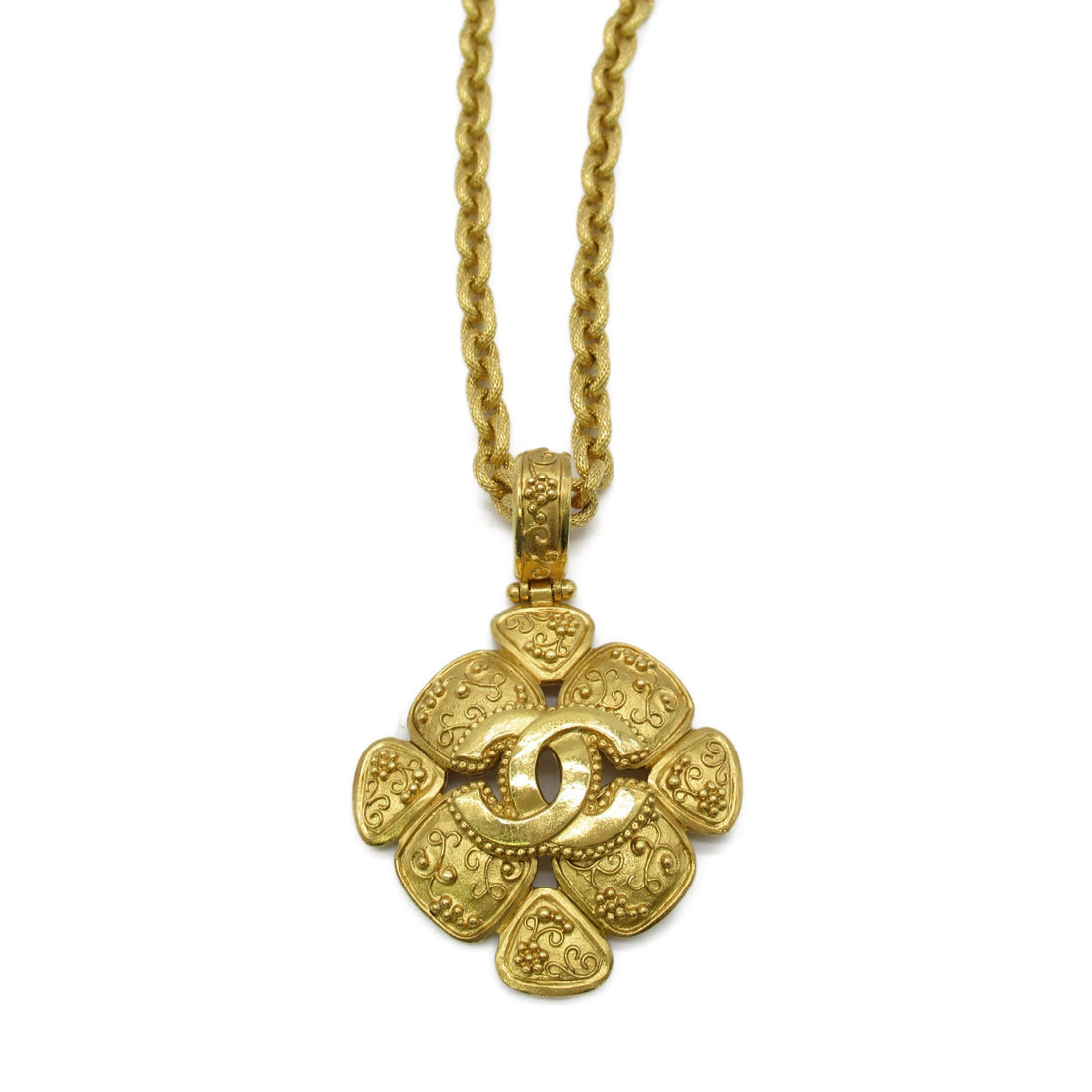 Chanel Gold Plated Necklace 96A