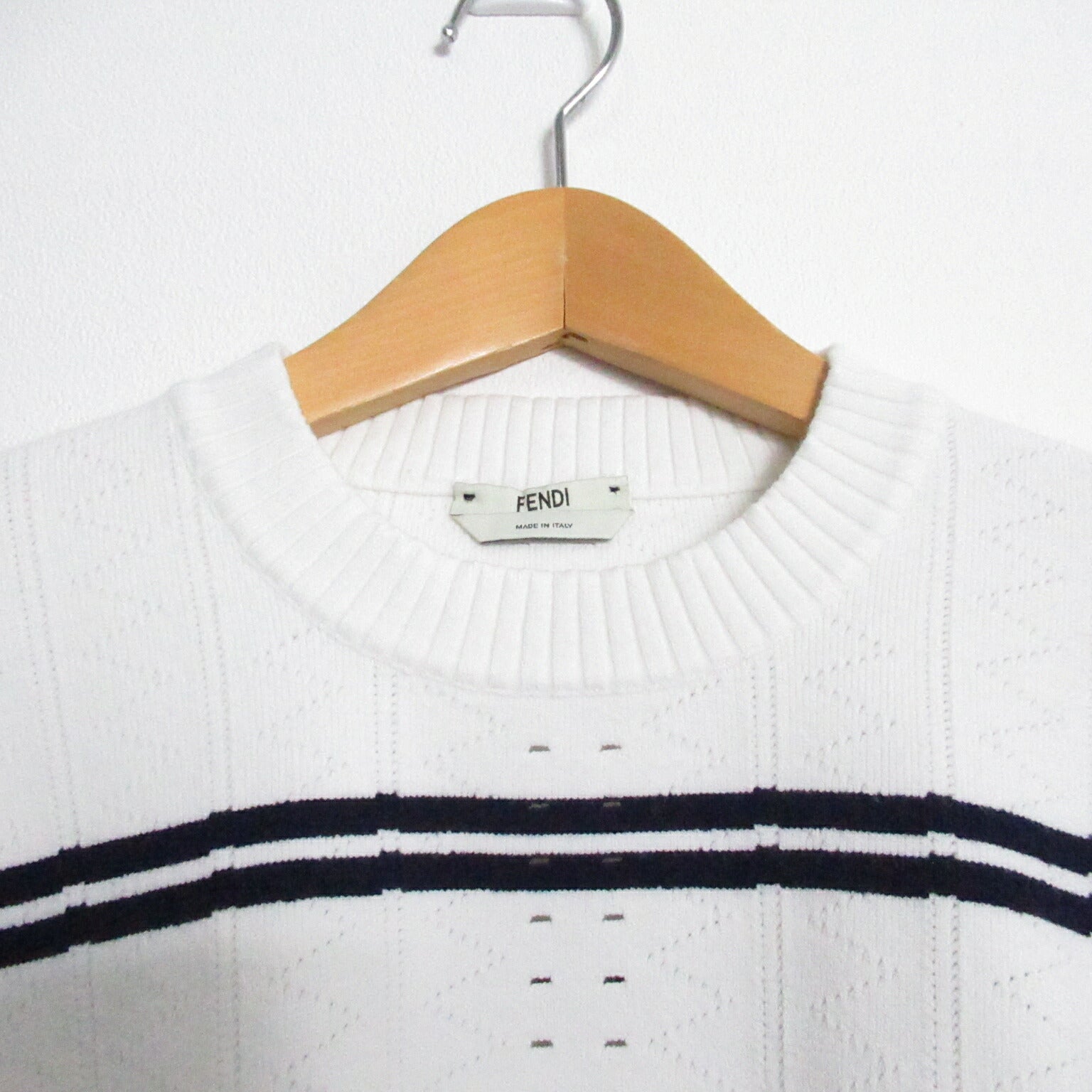 Fendi Rayon Sweater White Unisex