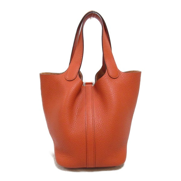 Hermes Clemence Picotin Lock 18 Leather Tote Bag in Excellent condition