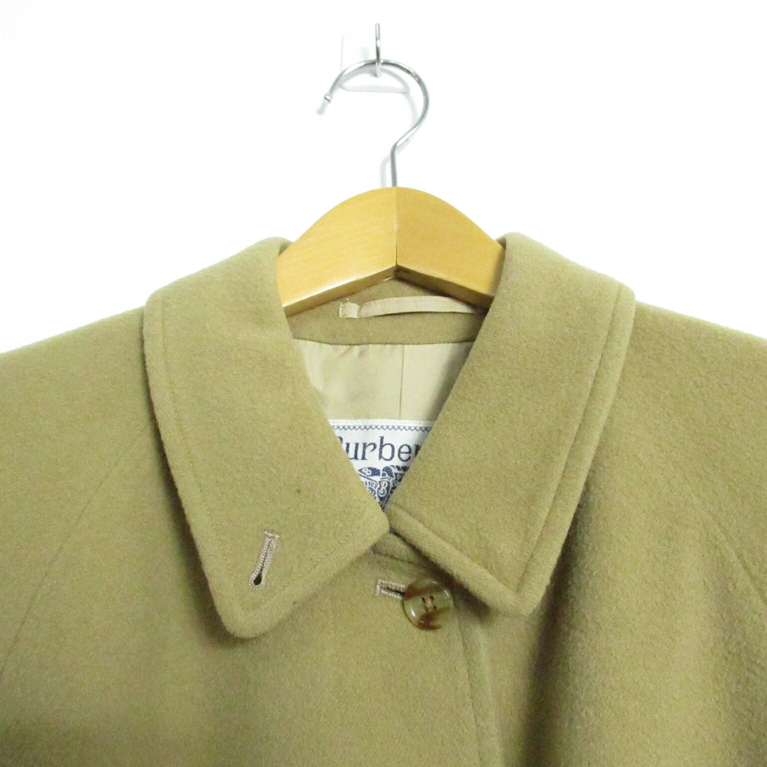 Burberry Wool Coat with Belt Beige