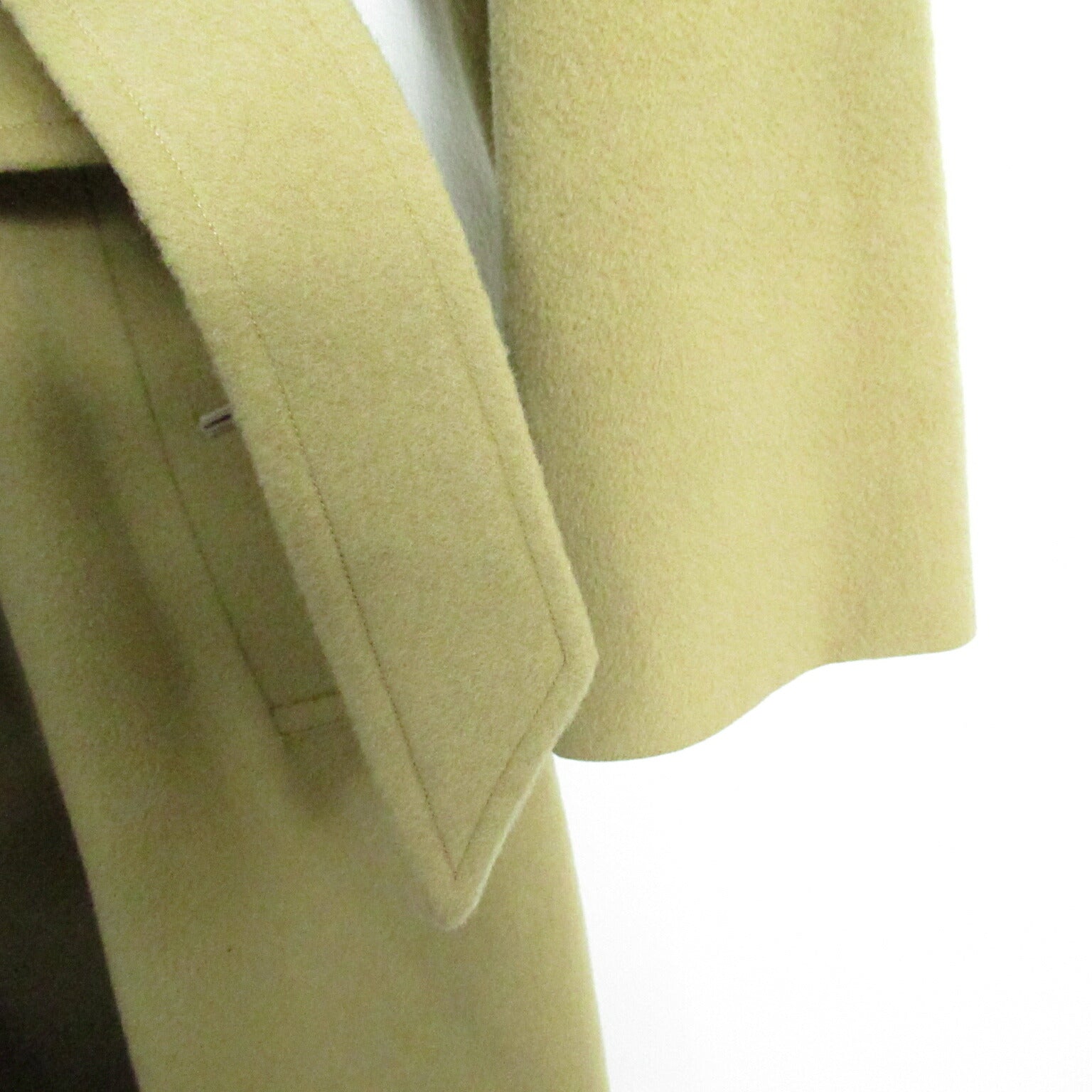 Burberry Wool Coat with Belt Beige