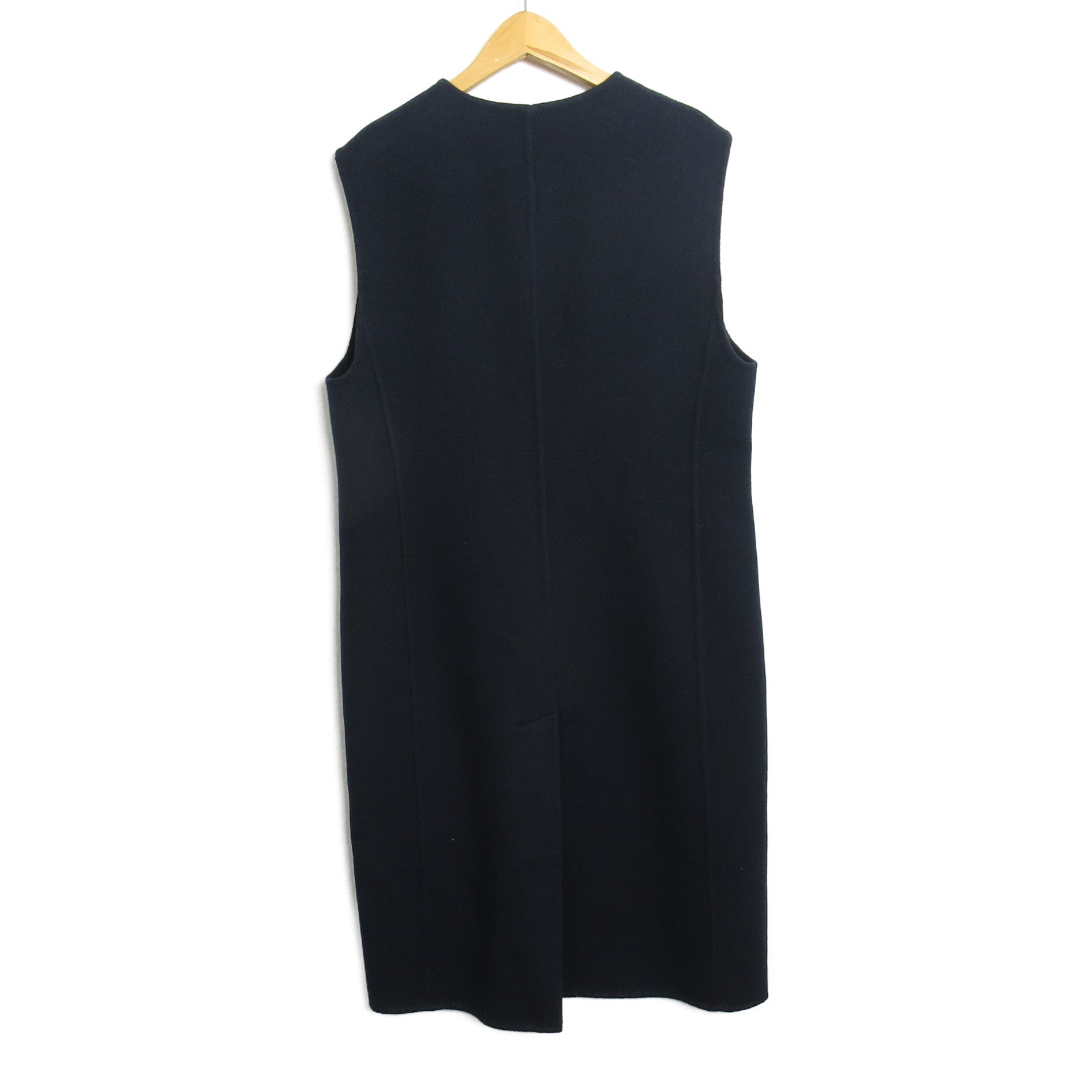 Hermes Cashmere Long Gilet Vest Black