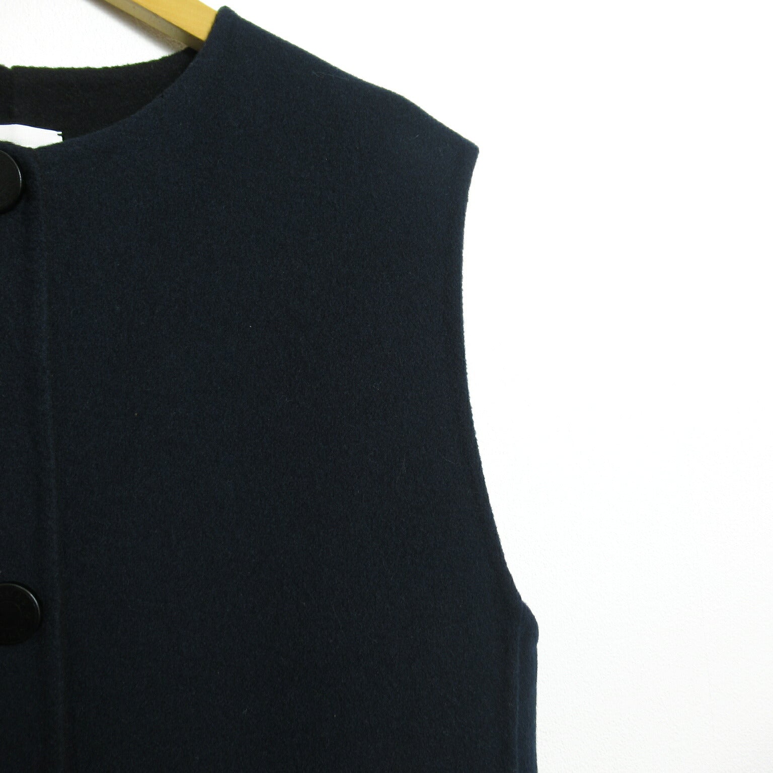 Hermes Cashmere Long Gilet Vest Black