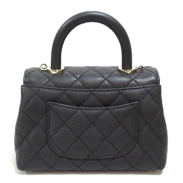 CC Caviar Quilted Small Handle Flap Bag AS2215