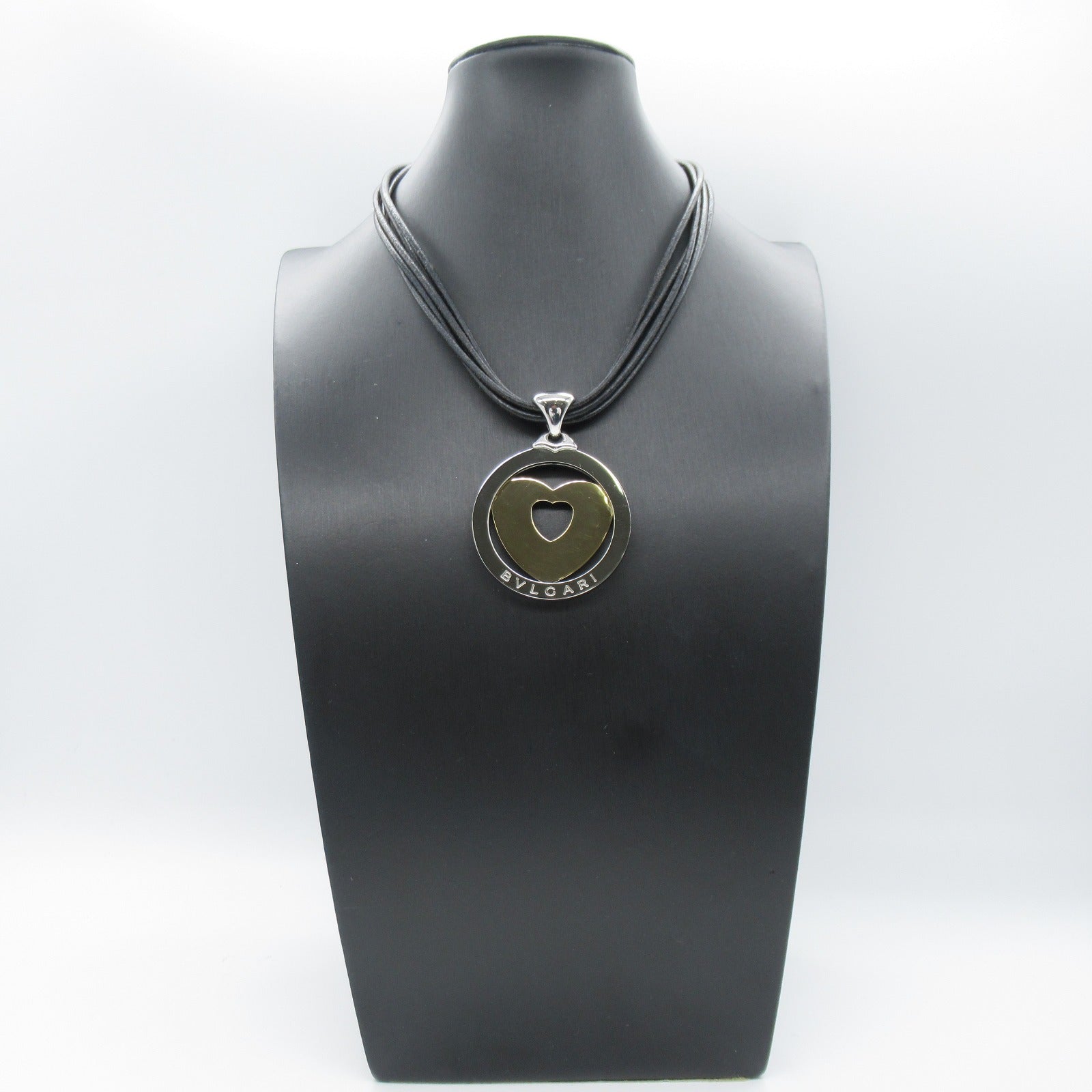 Bvlgari K18 Yellow Gold Stainless Steel Necklace