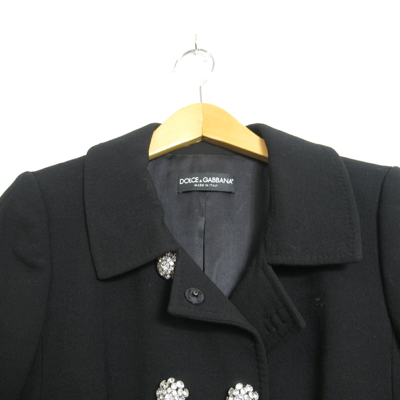 Dolce & Gabbana Wool Coat Black