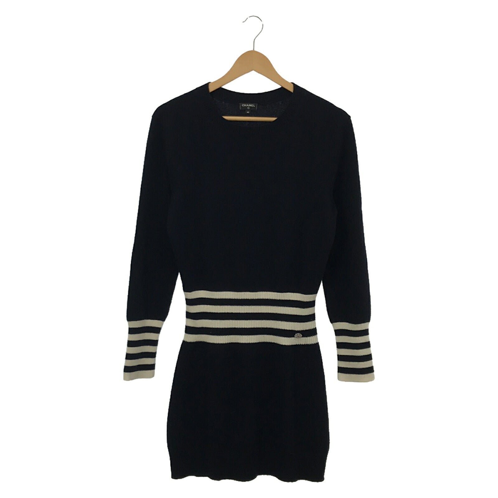 Chanel Cashmere Knit Dress Navy P55370K07271